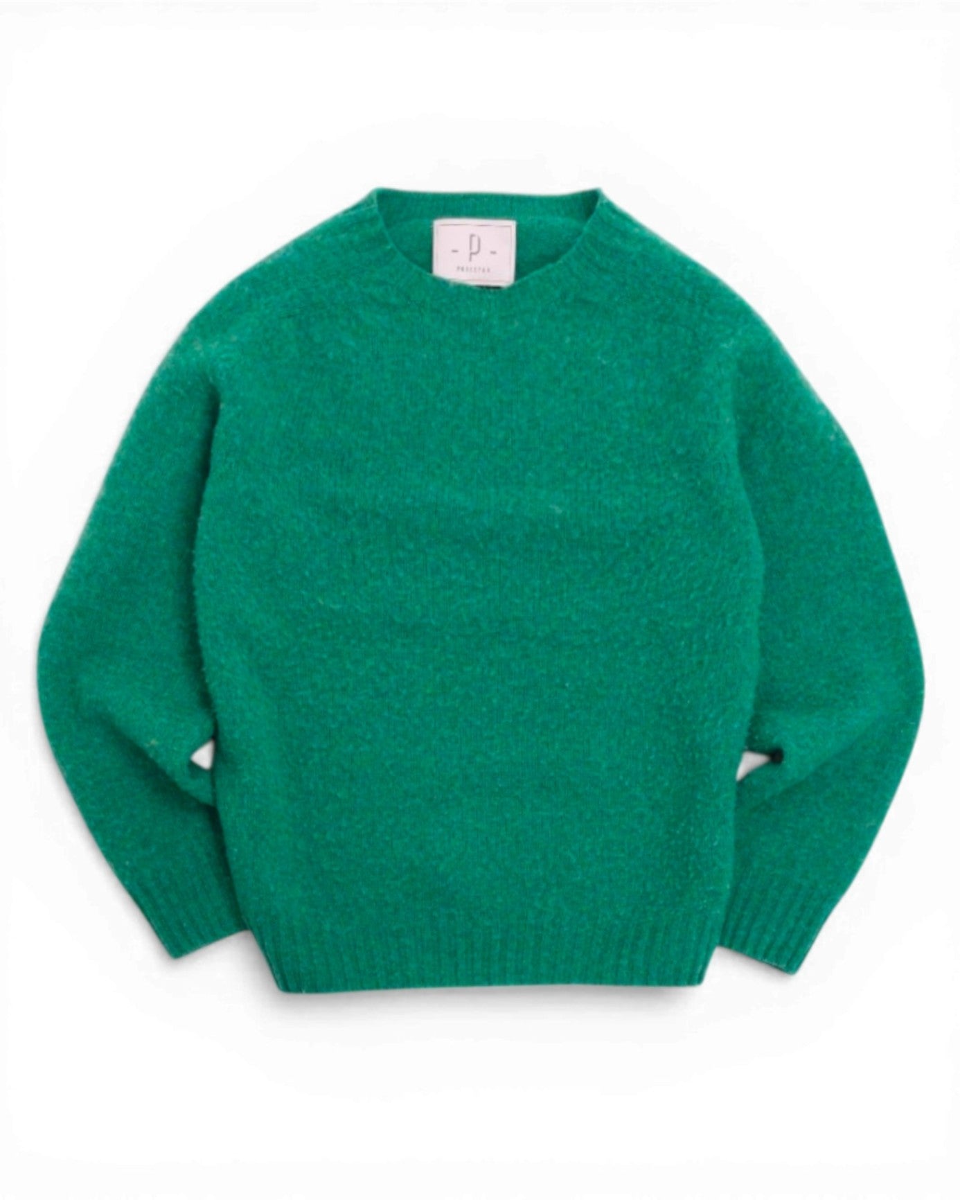 Green Brushed Shetland Crewneck