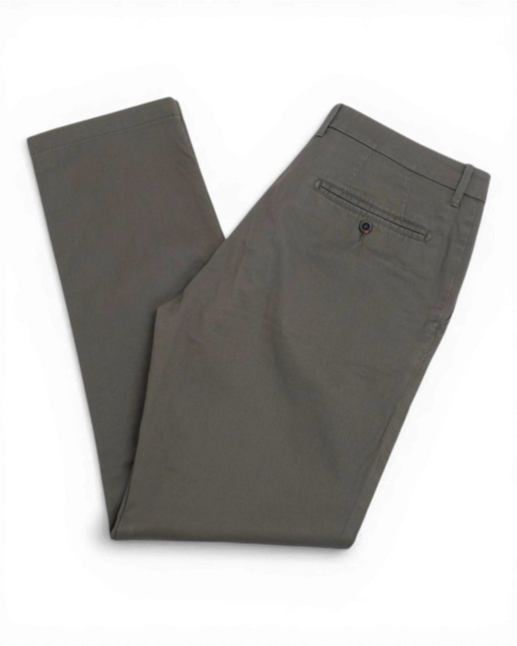 Sage Grey Cotton Twill Trousers