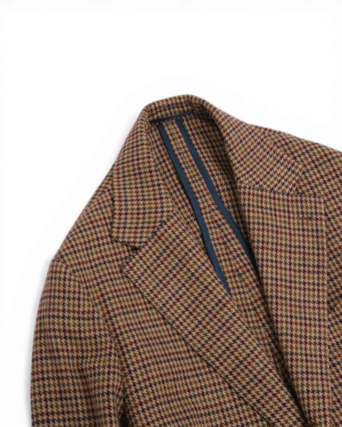 Multicolored Houndstooth Wool Sports Jacket