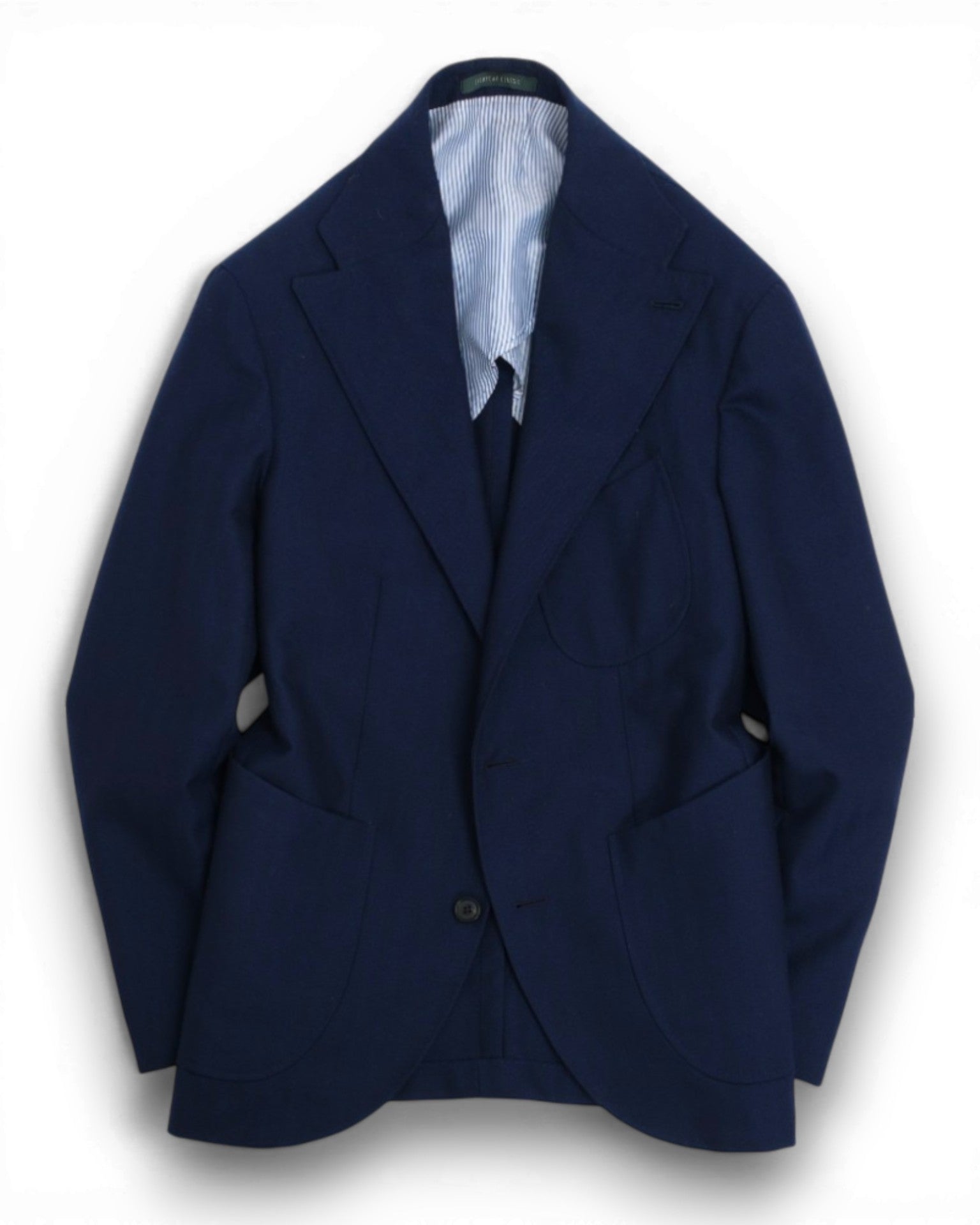 Navy Herringbone Flannel Suit