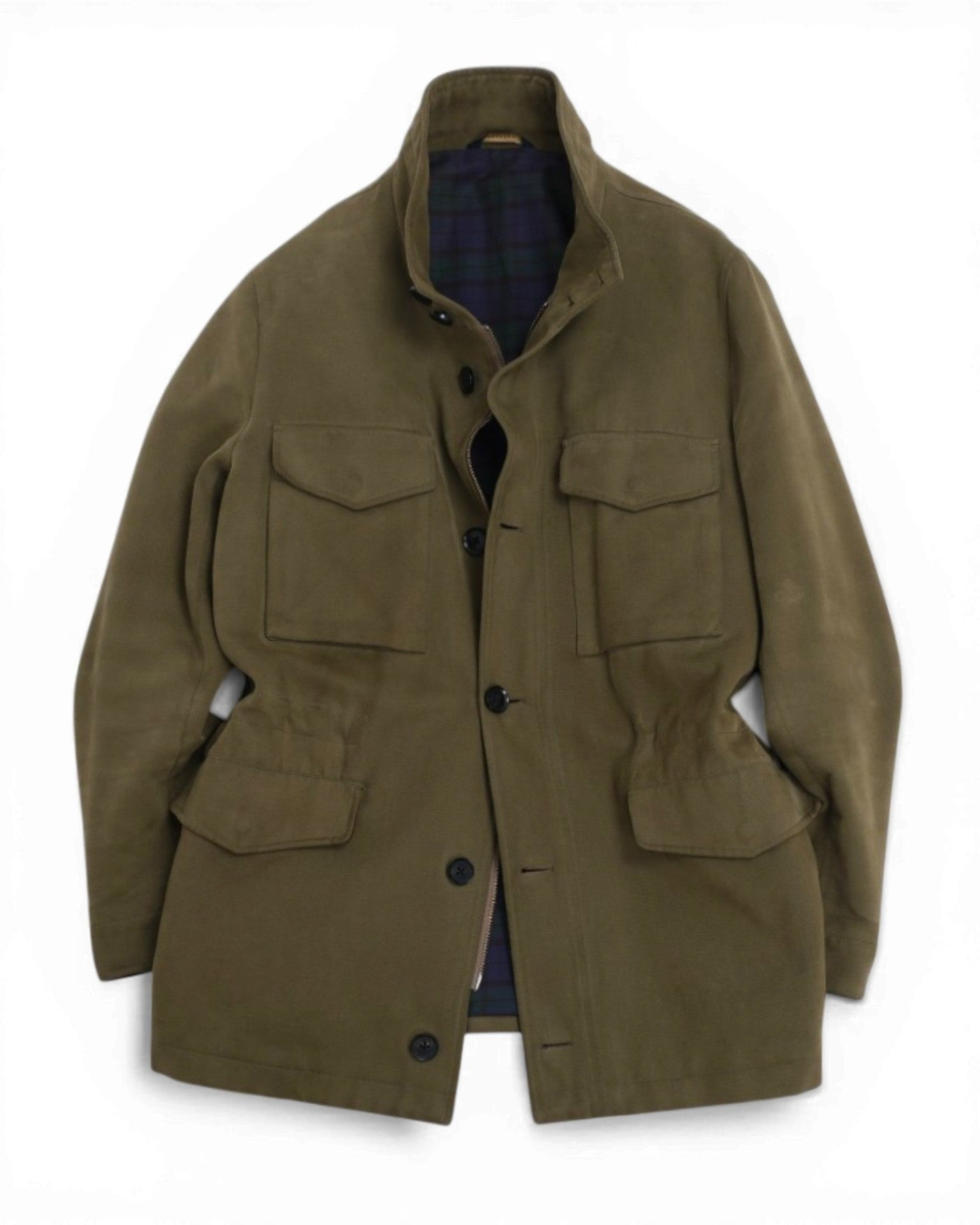 Olive Albini Moleskin Field Jacket