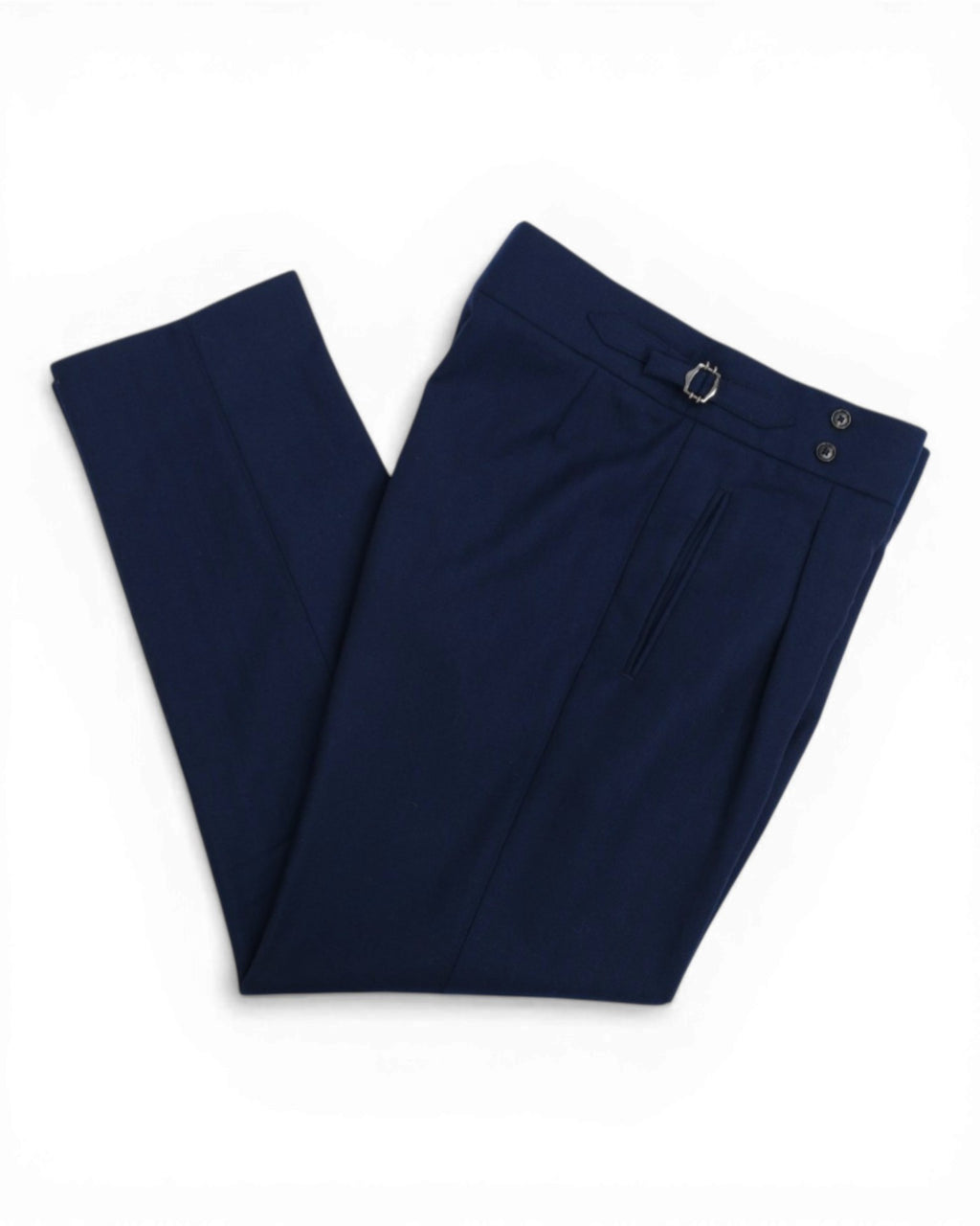 Navy Herringbone Flannel Suit