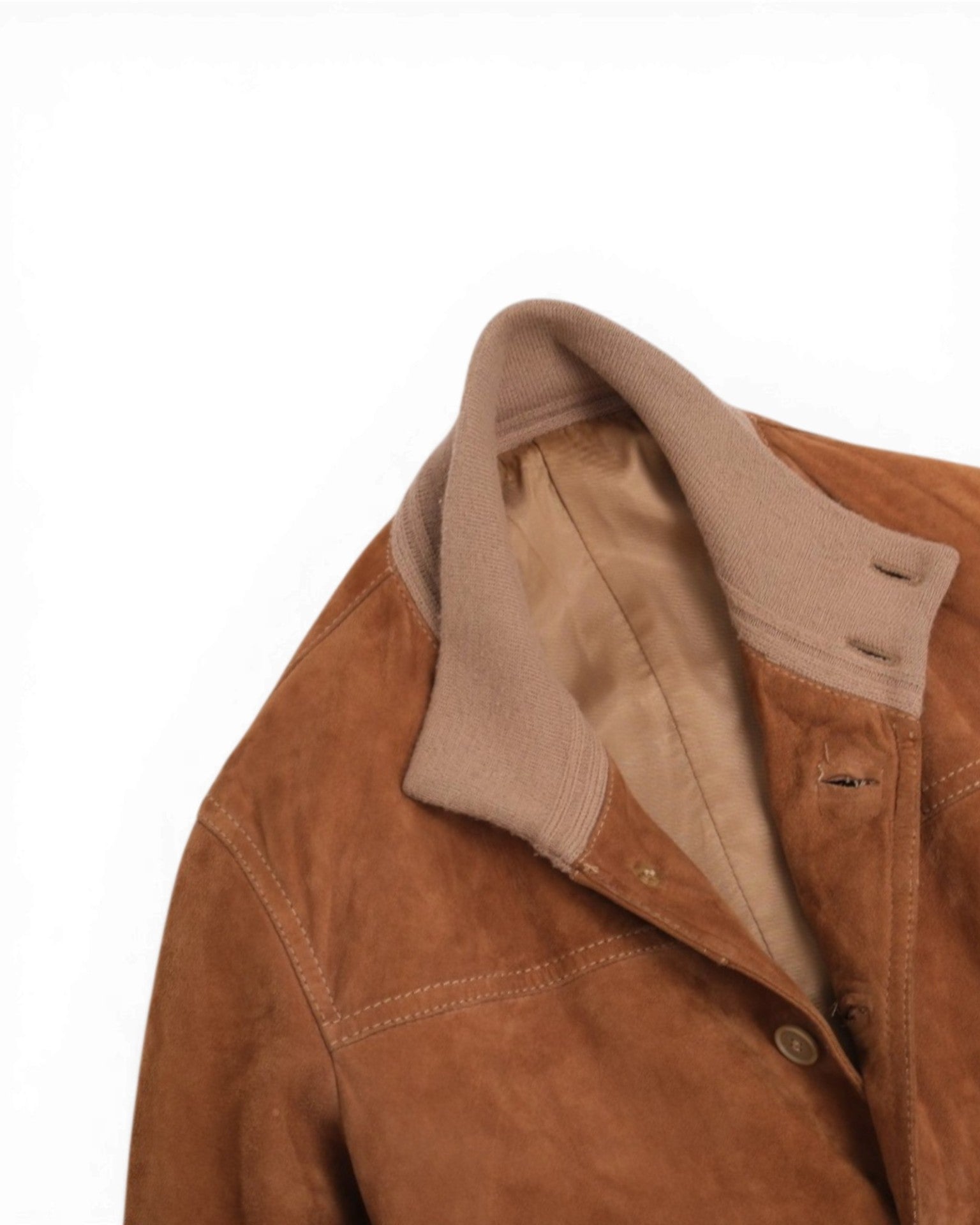 Cinnamon Suede Flight Jacket