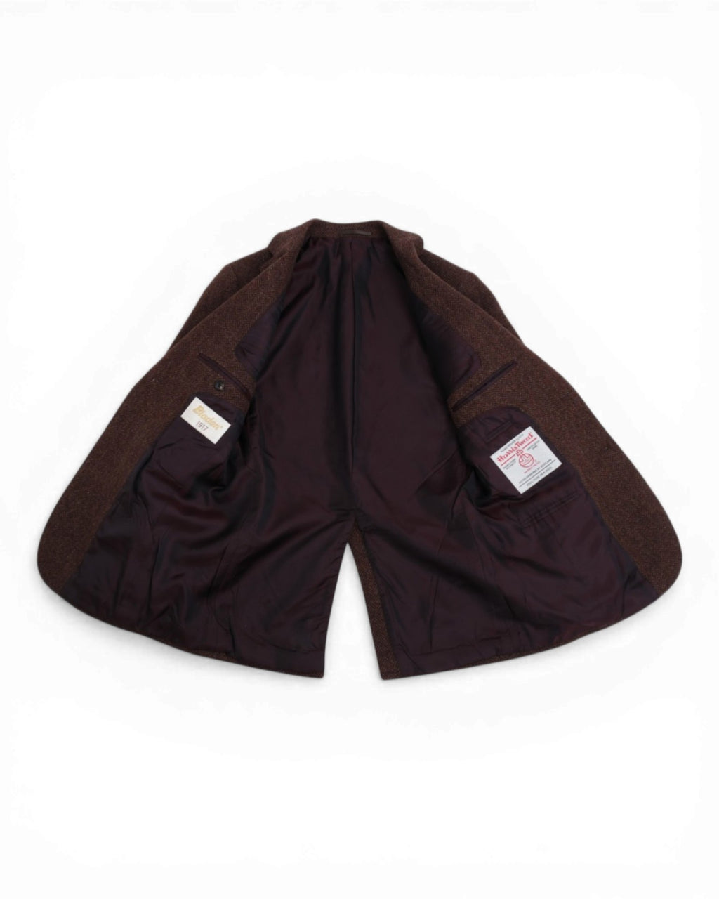 Brown Herringbone Tweed Sports Jacket