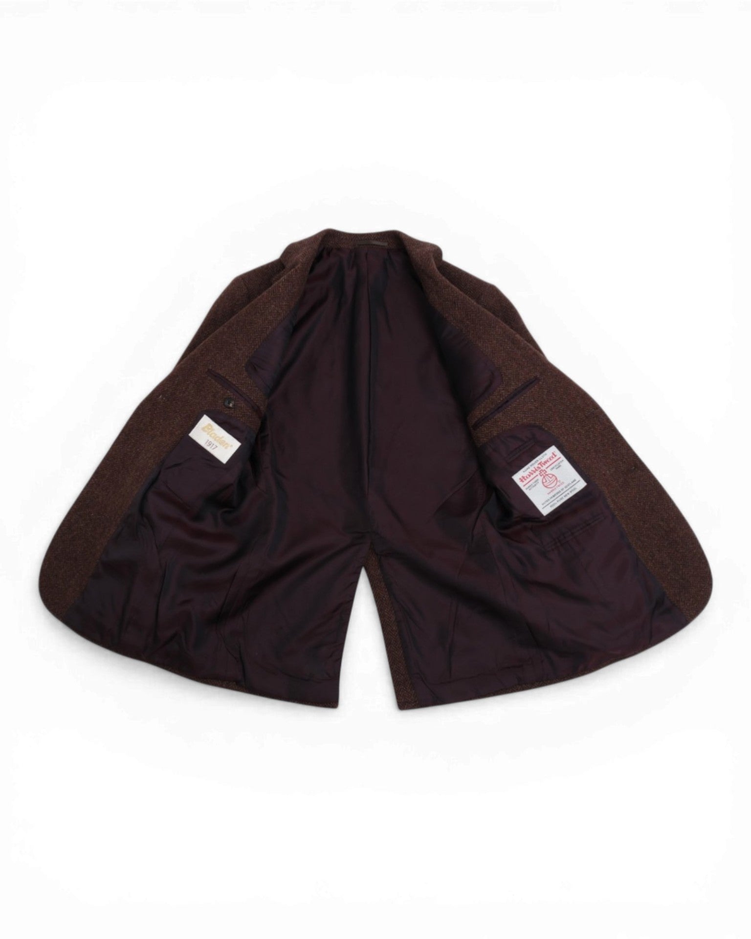 Brown Herringbone Tweed Sports Jacket