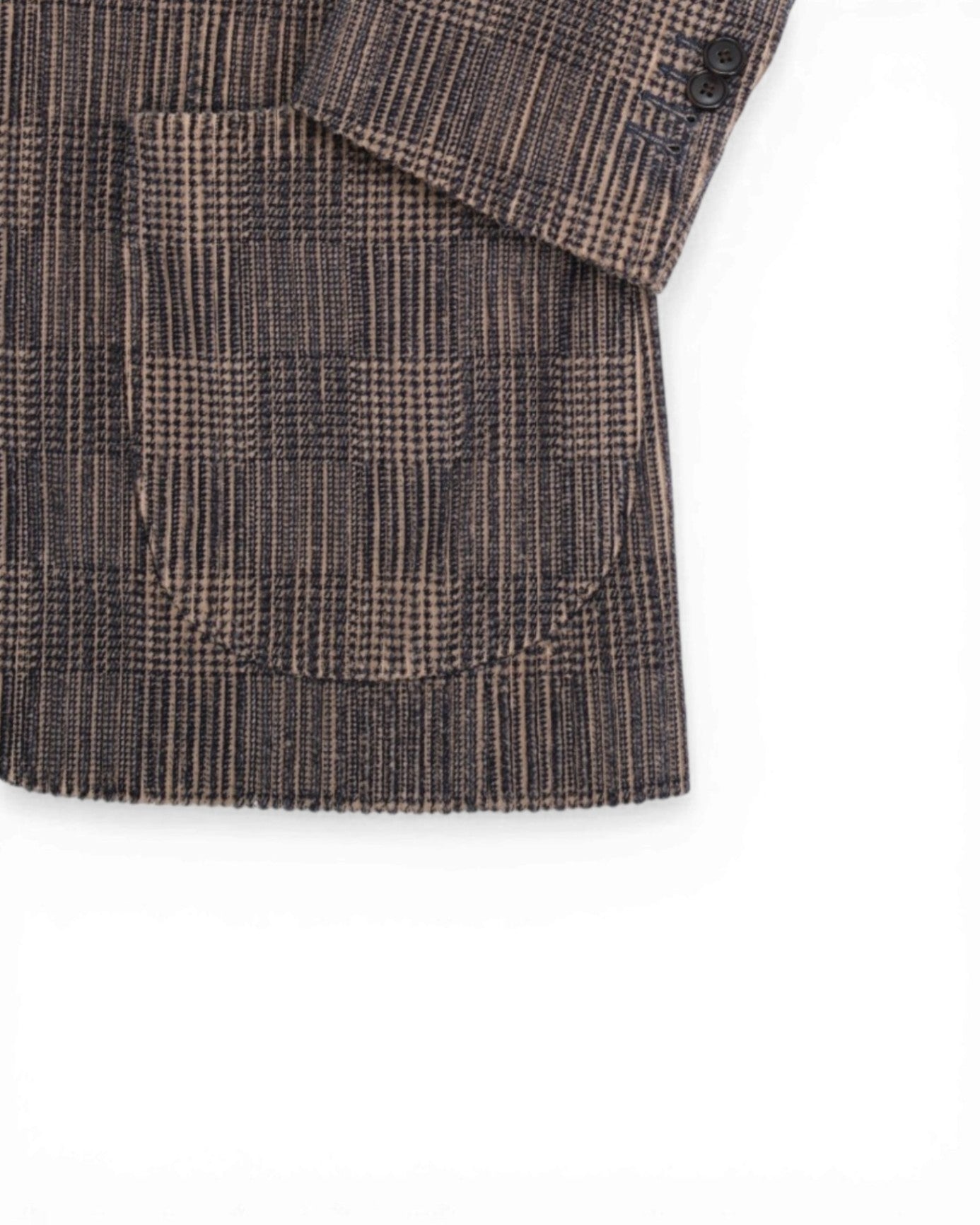 Navy/Beige Cotton Cord Sports Jacket