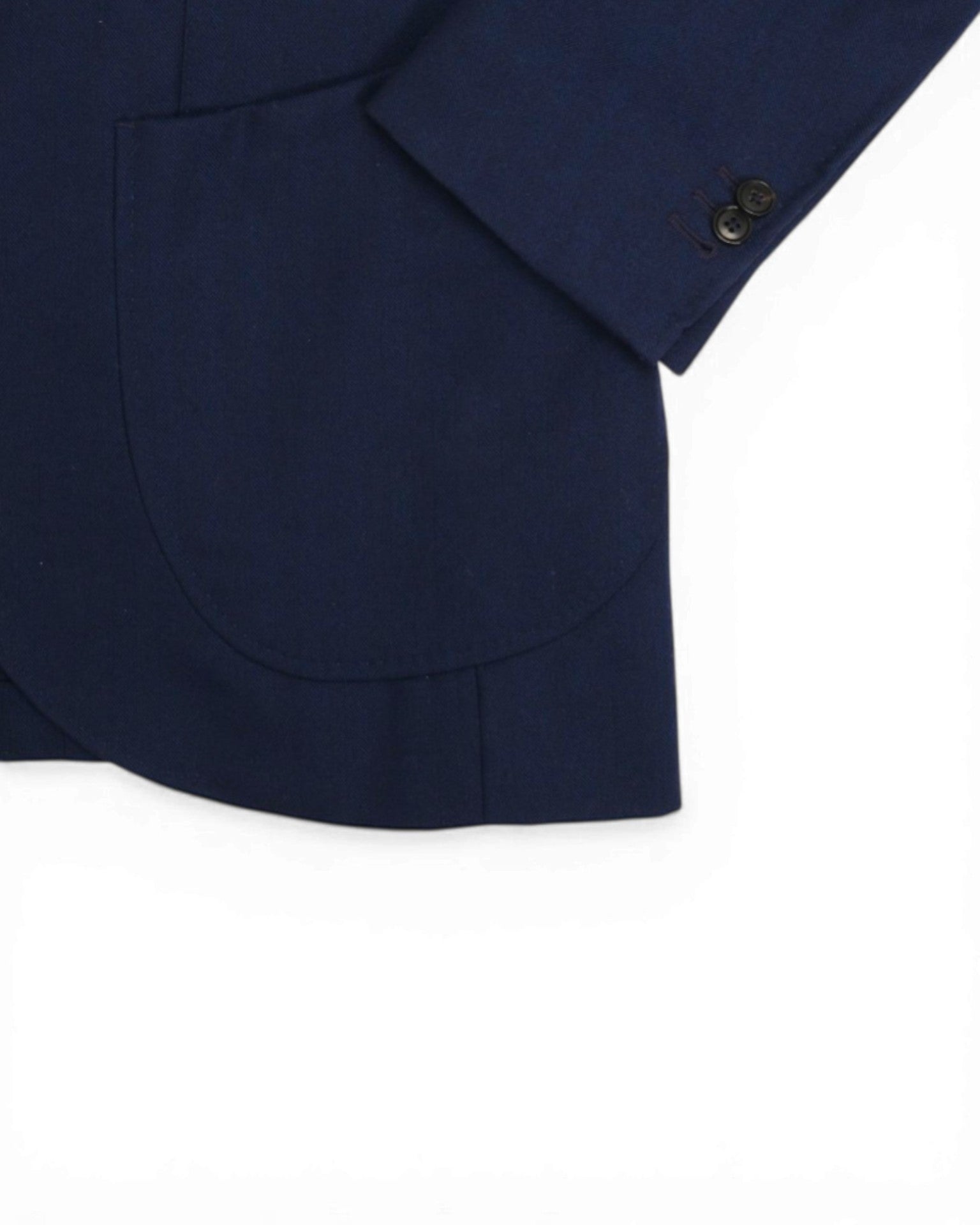 Navy Herringbone Flannel Suit