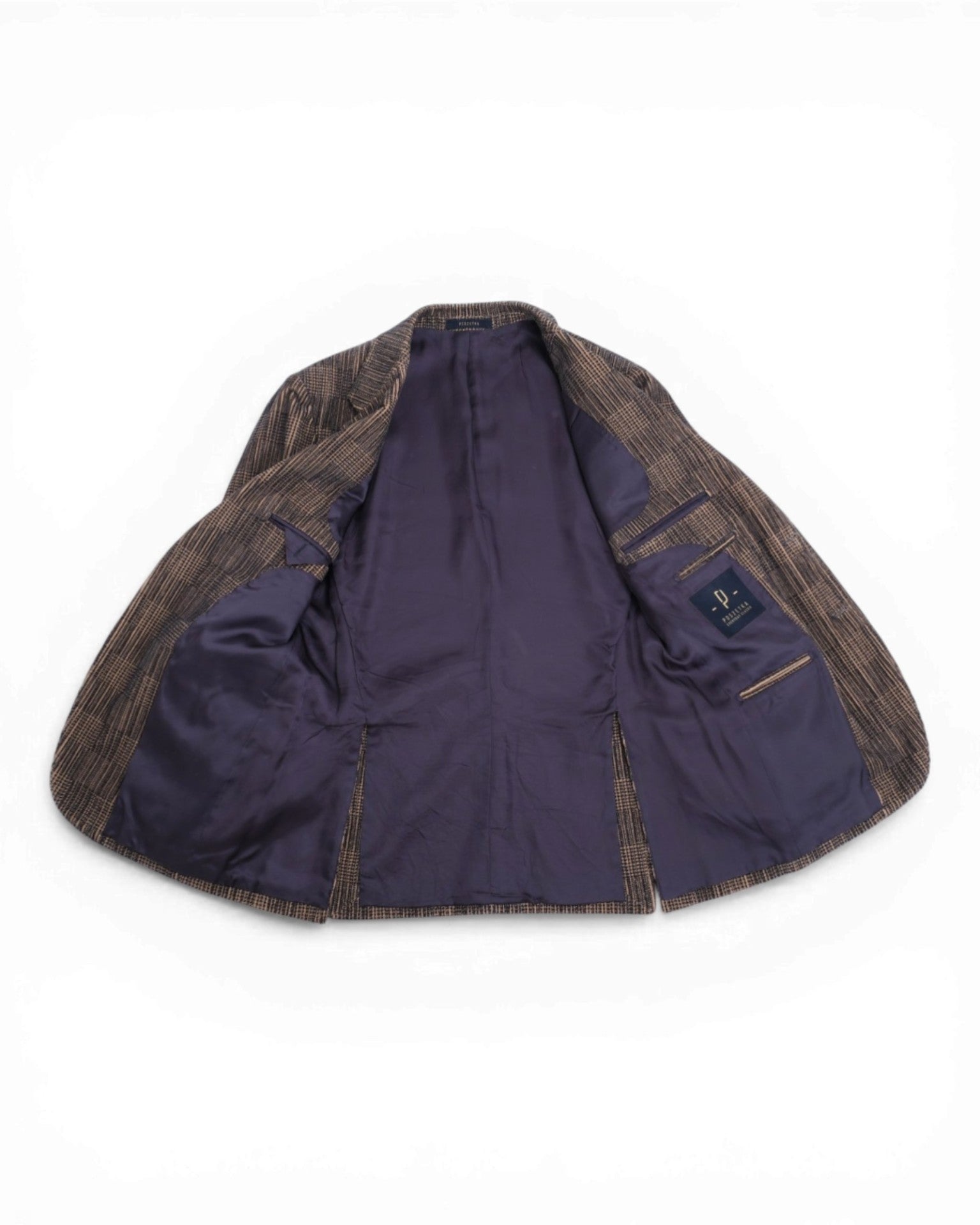 Navy/Beige Cotton Cord Sports Jacket