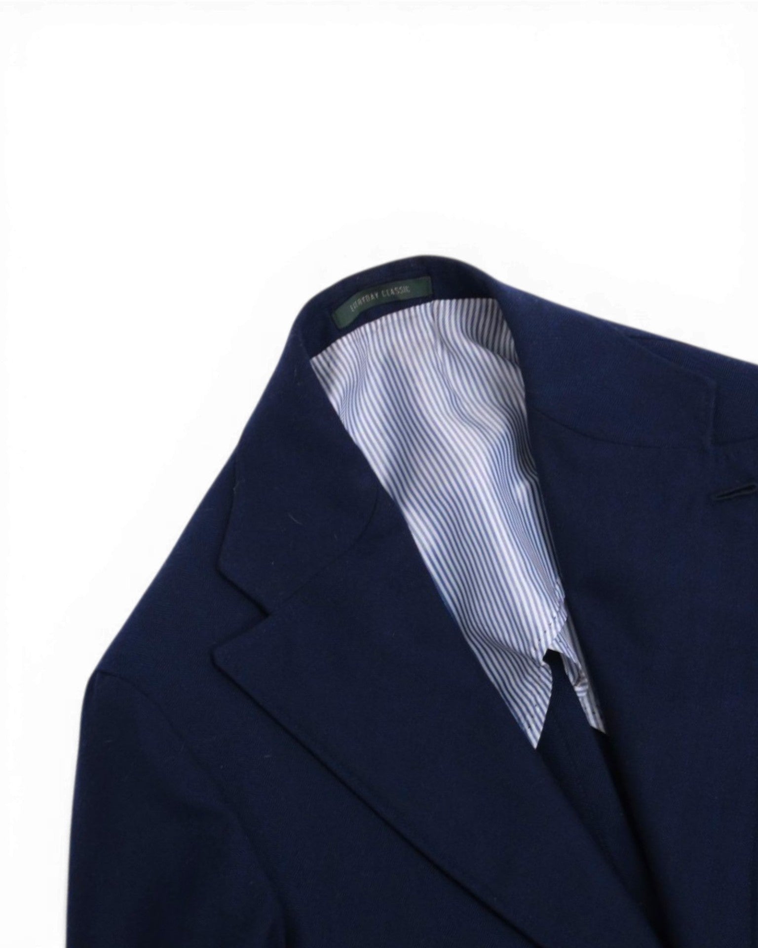 Navy Herringbone Flannel Suit