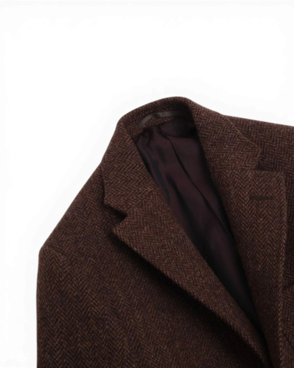 Brown Herringbone Tweed Sports Jacket