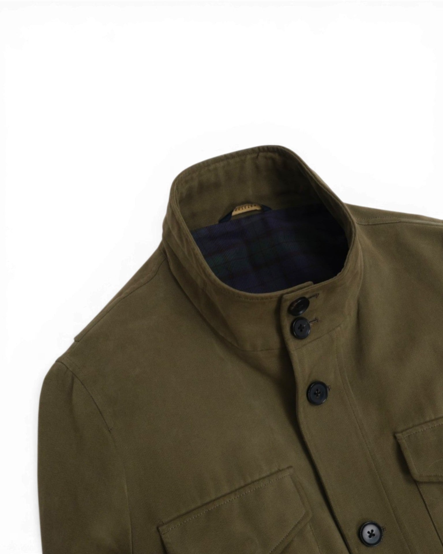 Olive Albini Moleskin Field Jacket