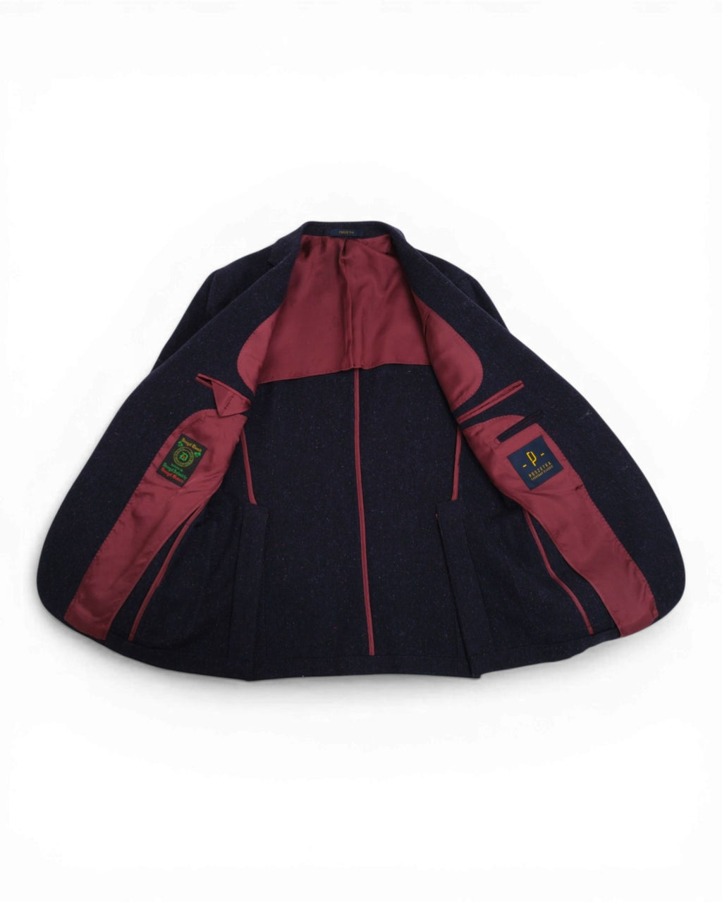 Navy Donegal Tweed Sports Jacket
