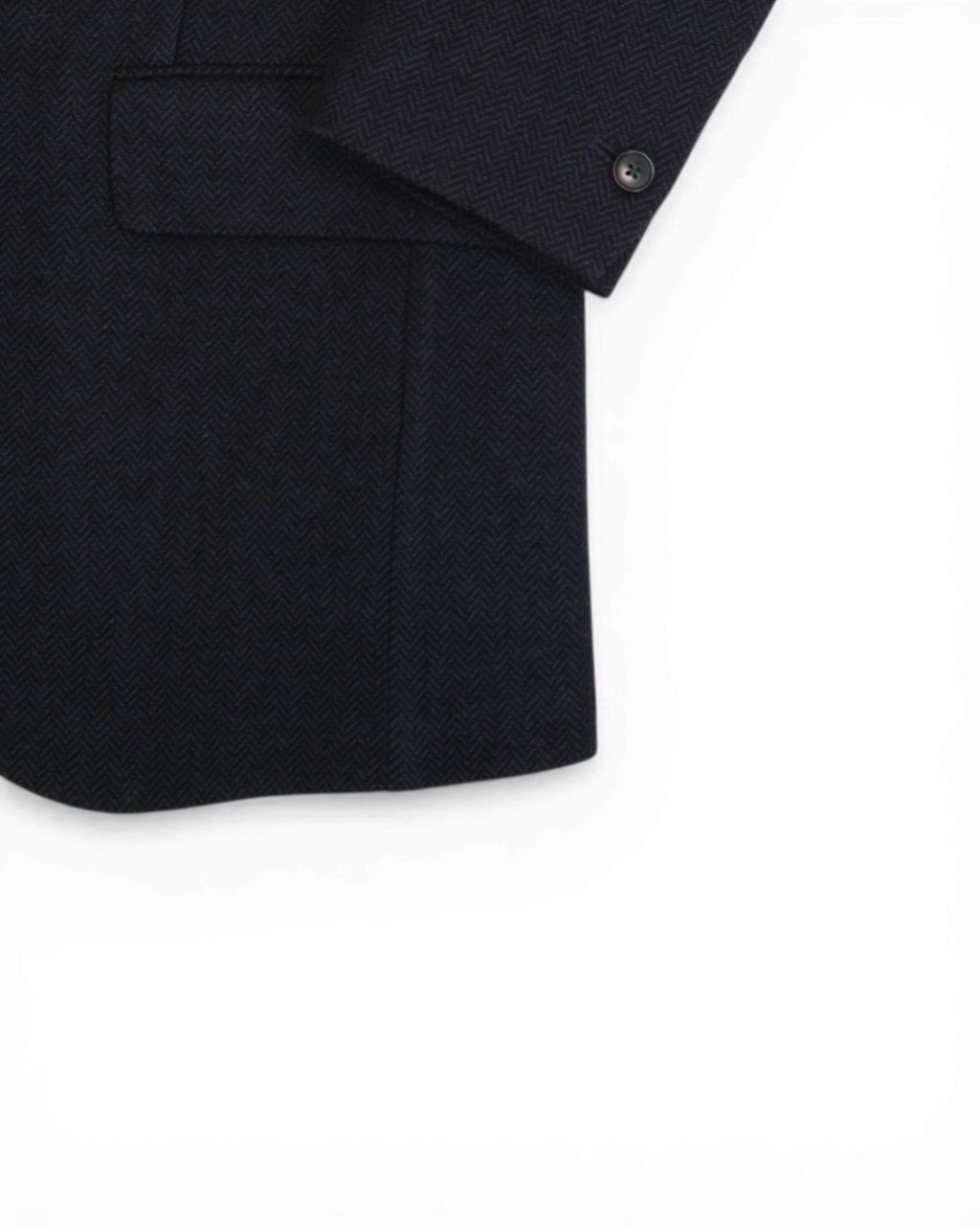 Navy Herringbone Sports Jacket