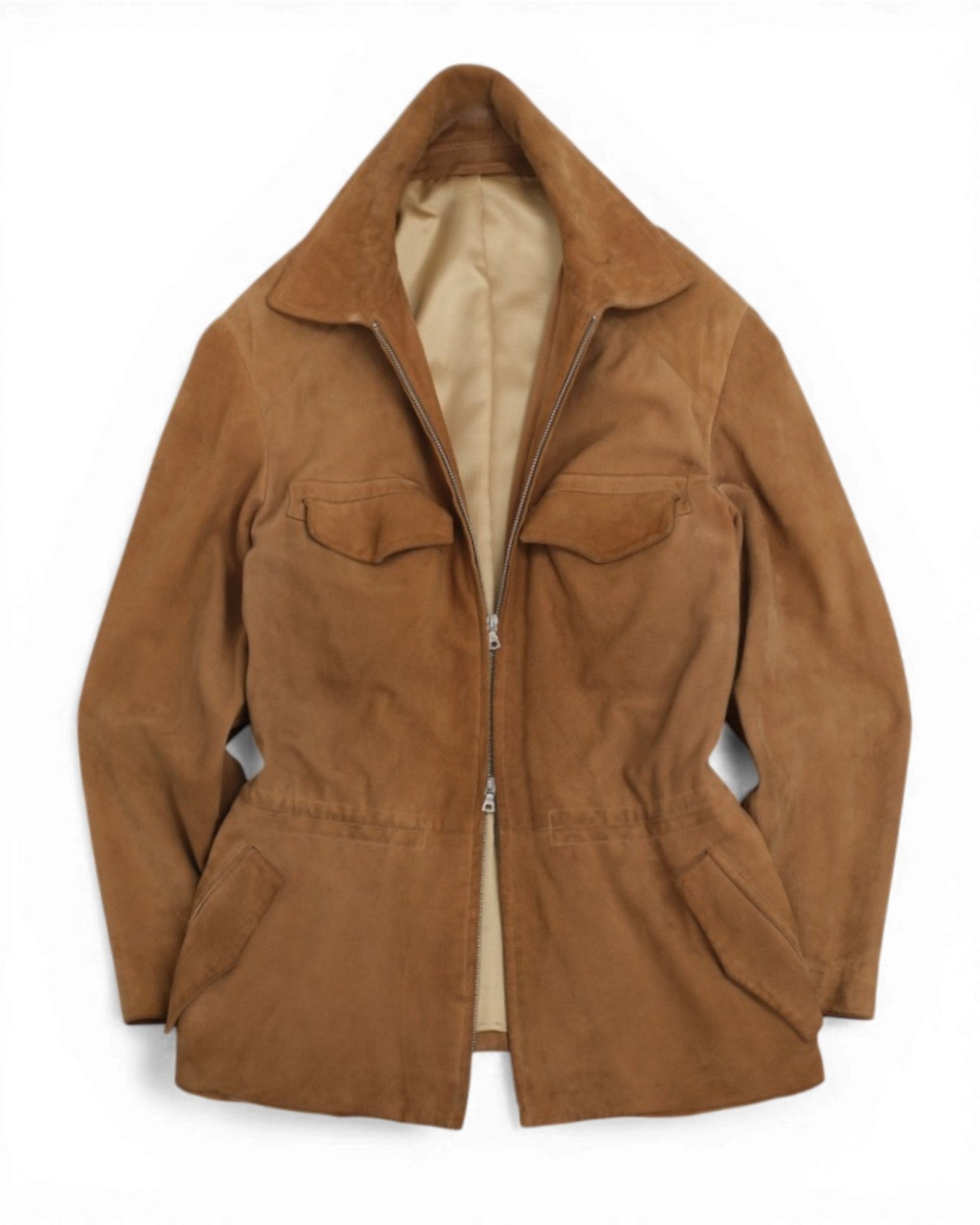 Saddle Goat Suede Field Jacket