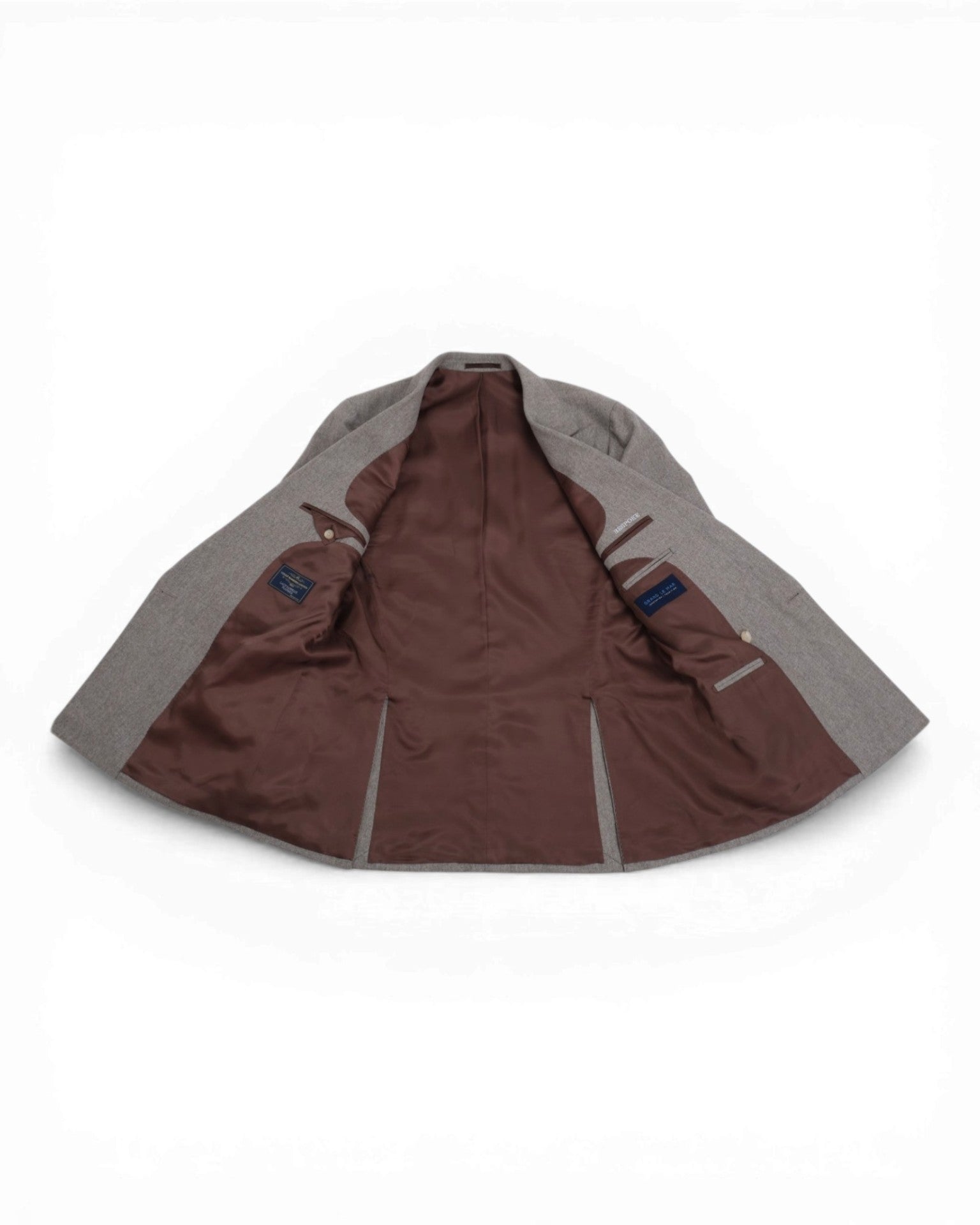 Taupe VBC. Flannel DB. Suit