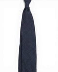 Navy Wool/Silk/Linen/Cashmere Tie