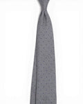 Grey/Navy Polka Dot Silk Tie
