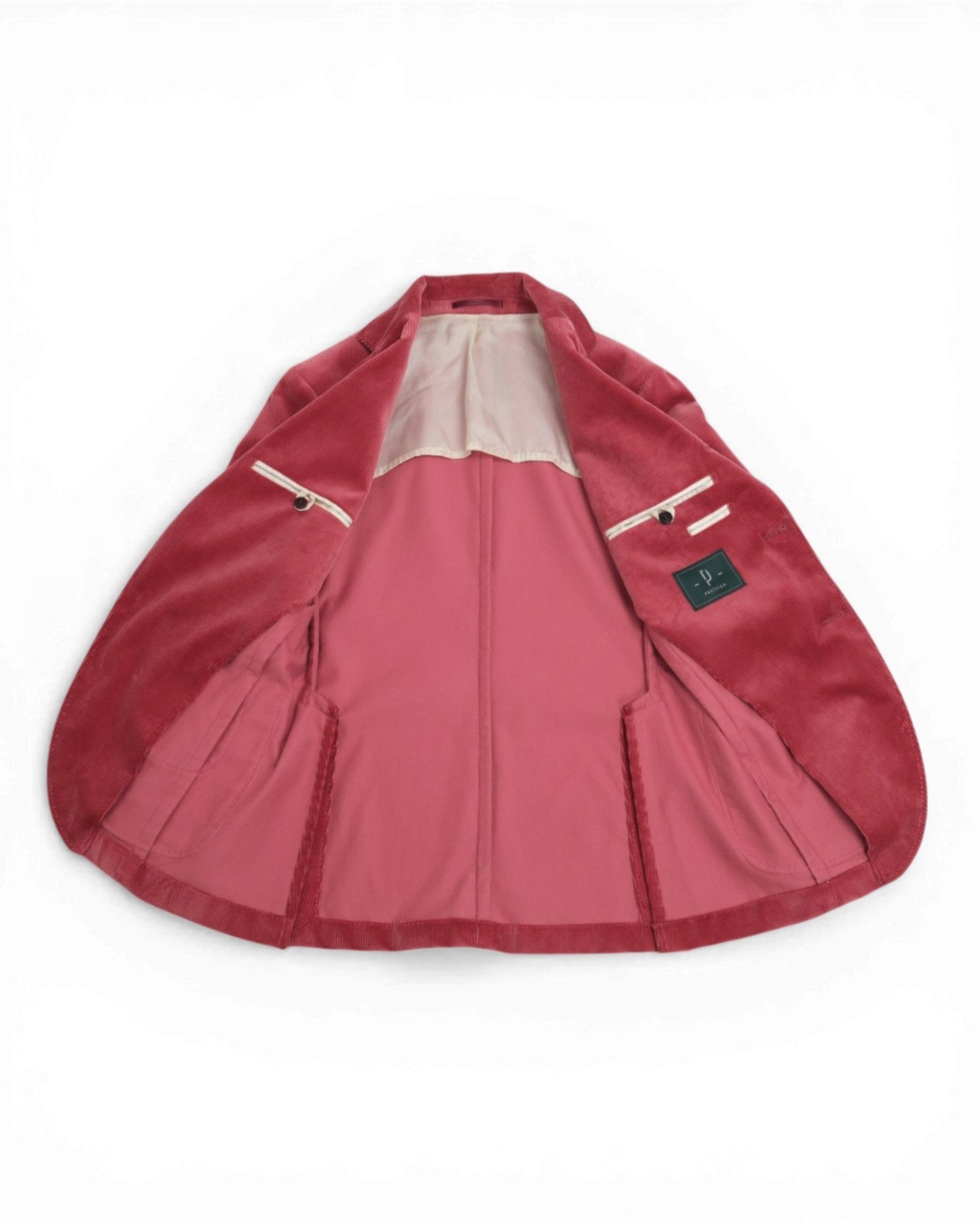 Coral Red Brisbane Moss Cord Sports jacket