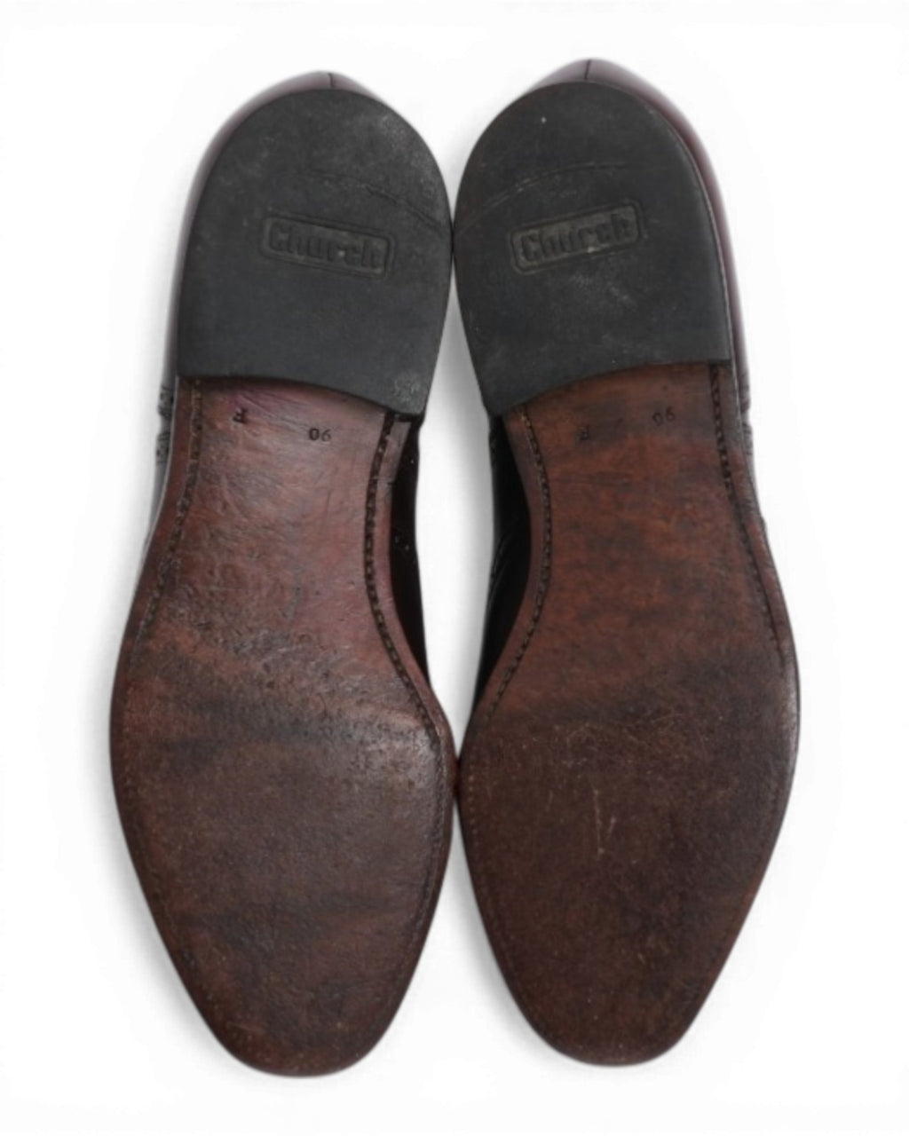 Oxblood Leather Wing-Tip Oxfords