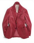 Coral Red Brisbane Moss Cord Sports jacket