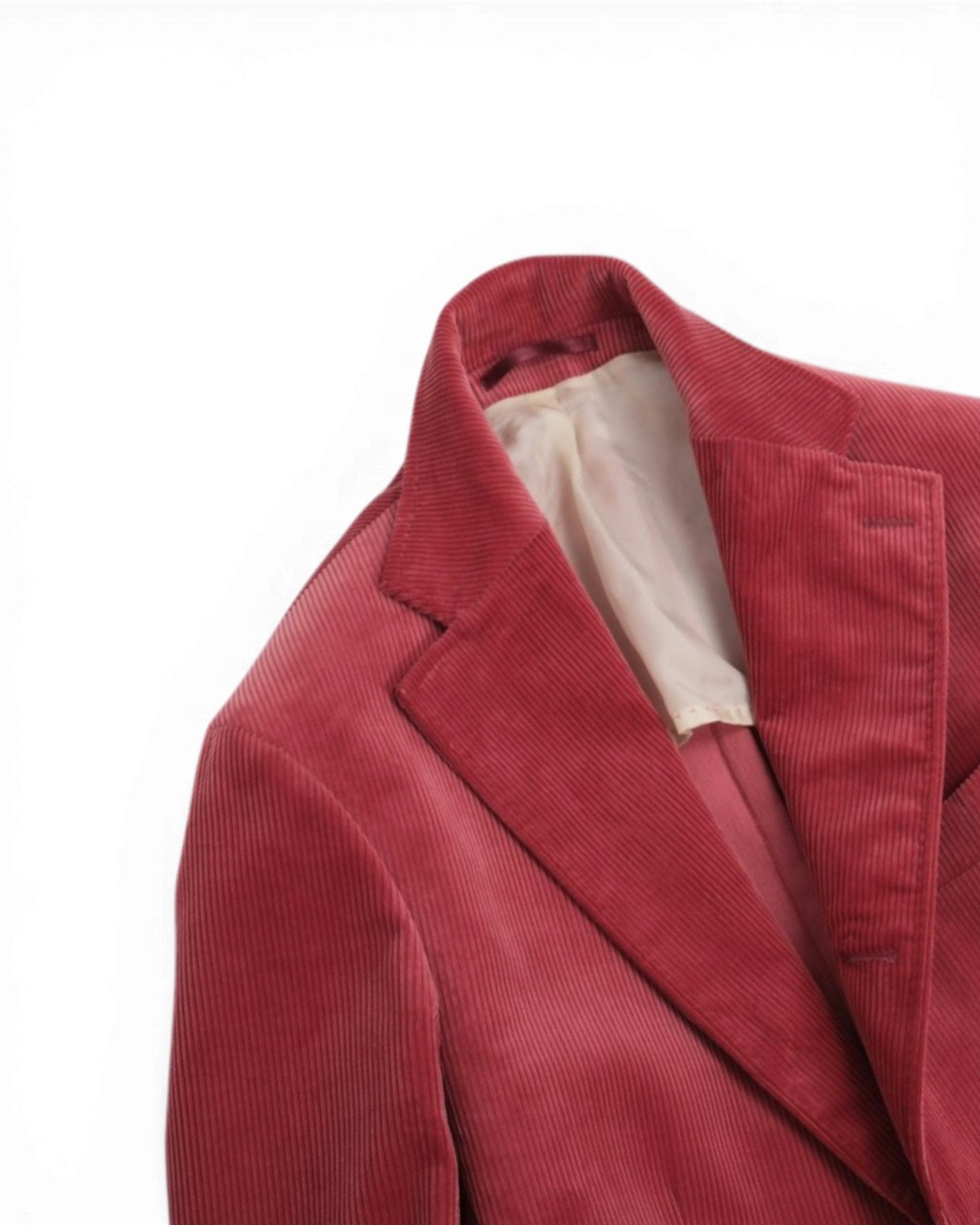 Coral Red Brisbane Moss Cord Sports jacket