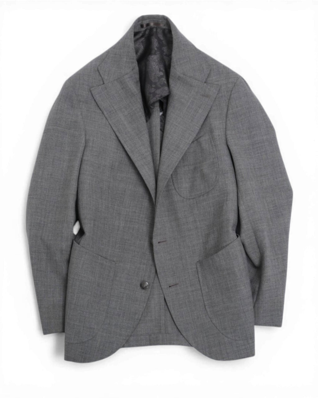 Sharkskin Worsted Wool Sports Jacket