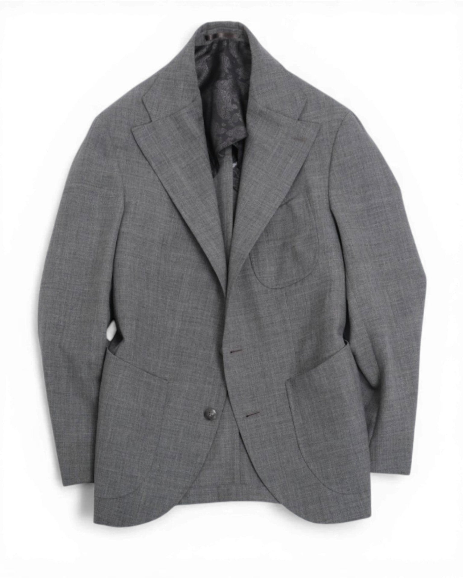 Sharkskin Worsted Wool Sports Jacket