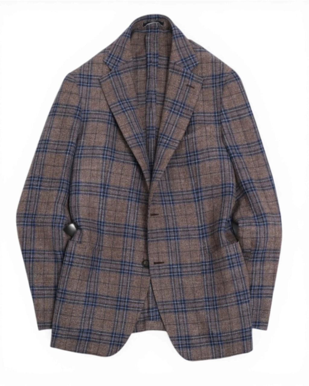 Brown/Blue Plaid Check VBC. Sports Jacket