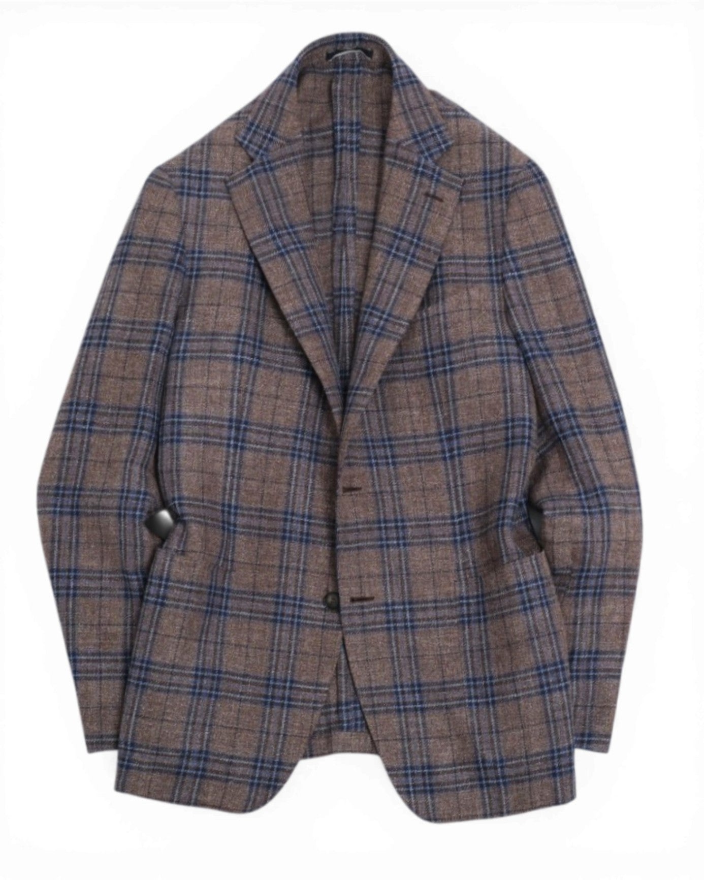 Brown/Blue Plaid Check VBC. Sports Jacket