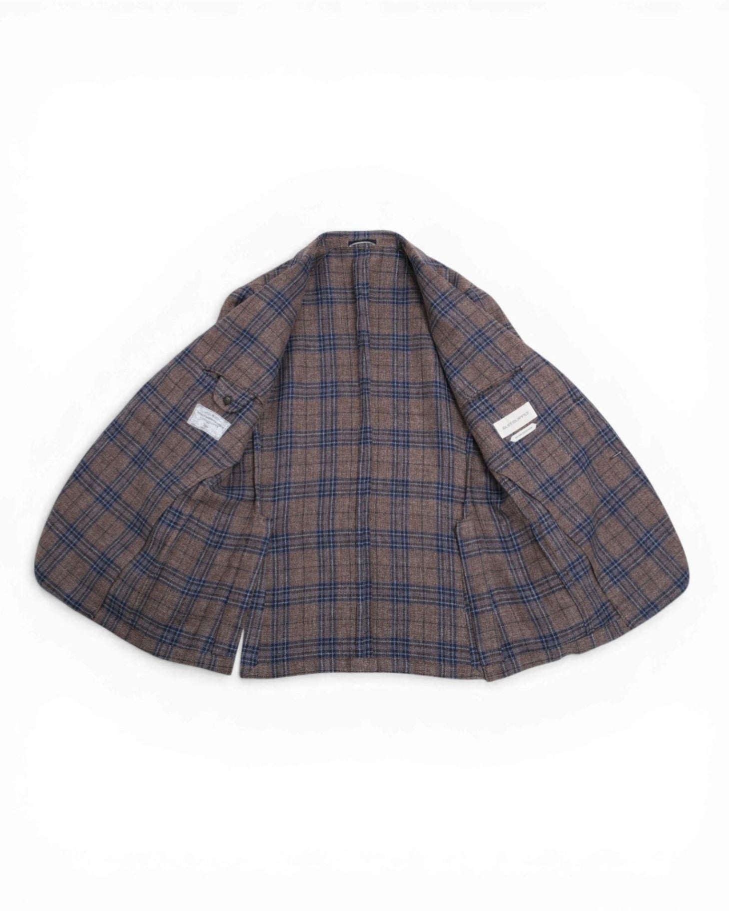 Brown/Blue Plaid Check VBC. Sports Jacket