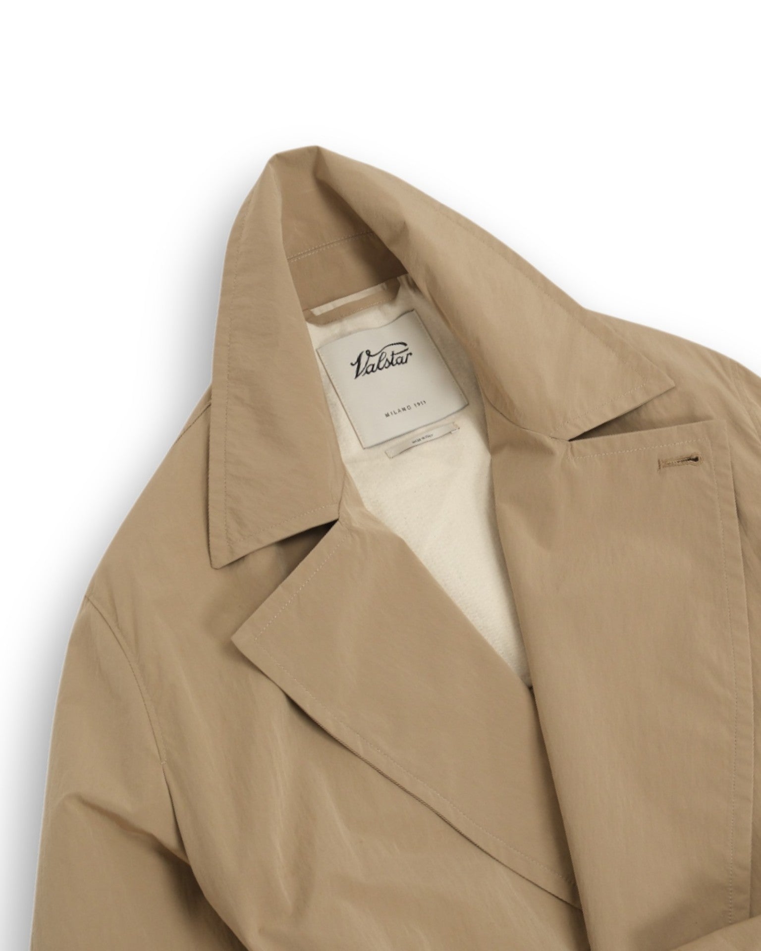 Sabbia Beige Unconstructed DB. Trench Coat
