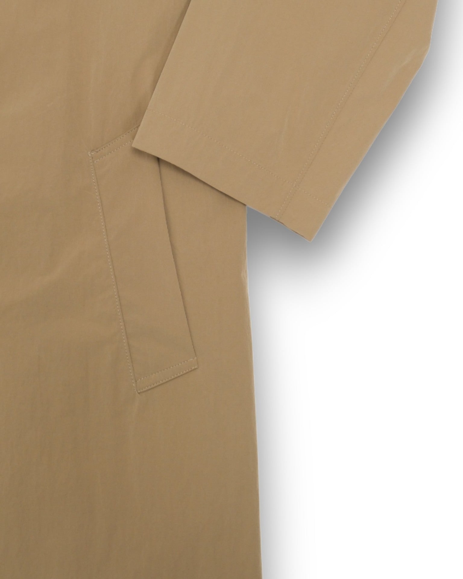 Sabbia Beige Unconstructed DB. Trench Coat