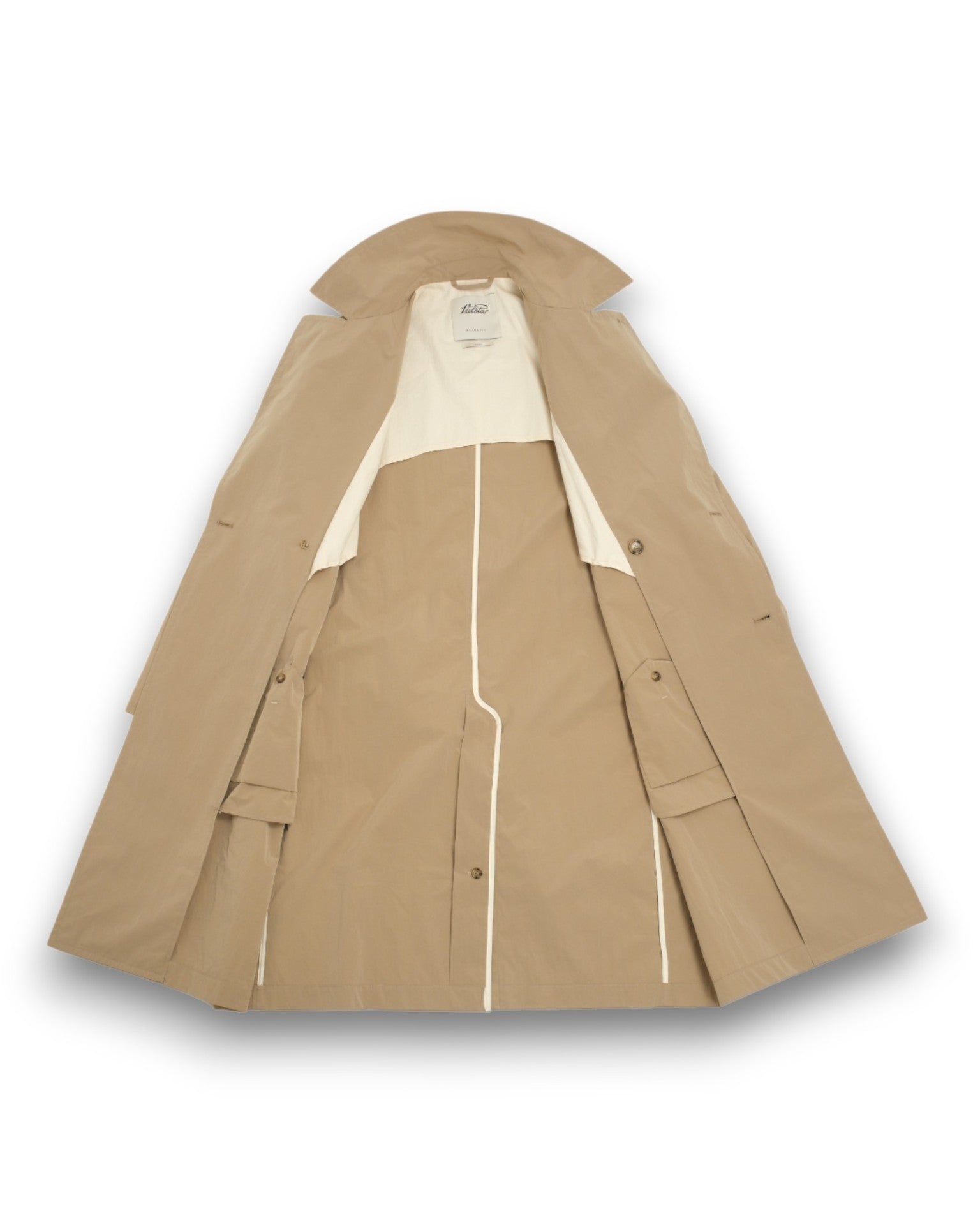 Sabbia Beige Unconstructed DB. Trench Coat