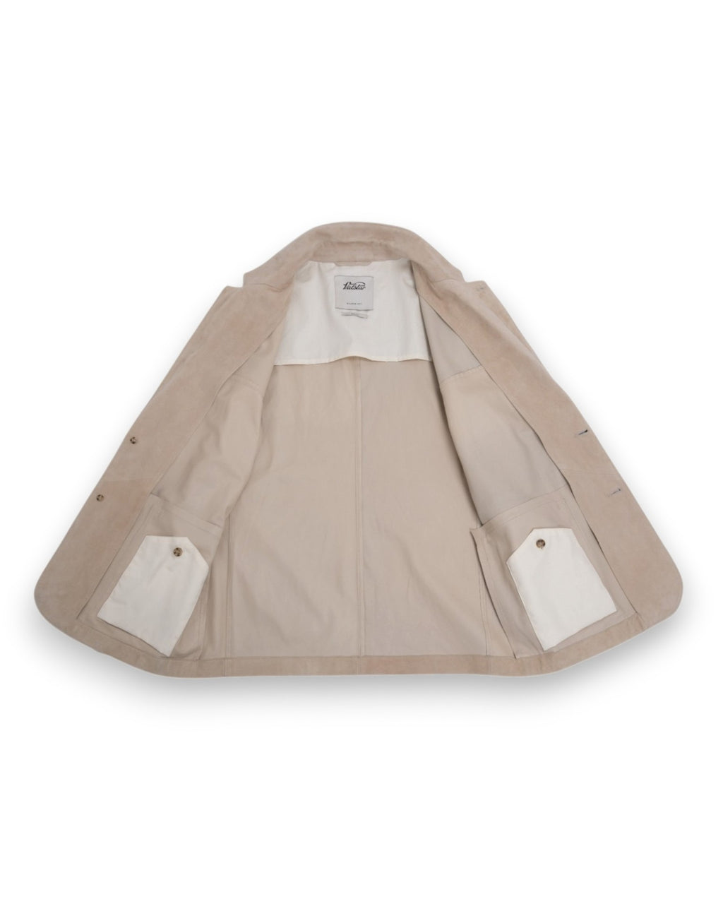 Sisal Beige Unlined Suede Blazer