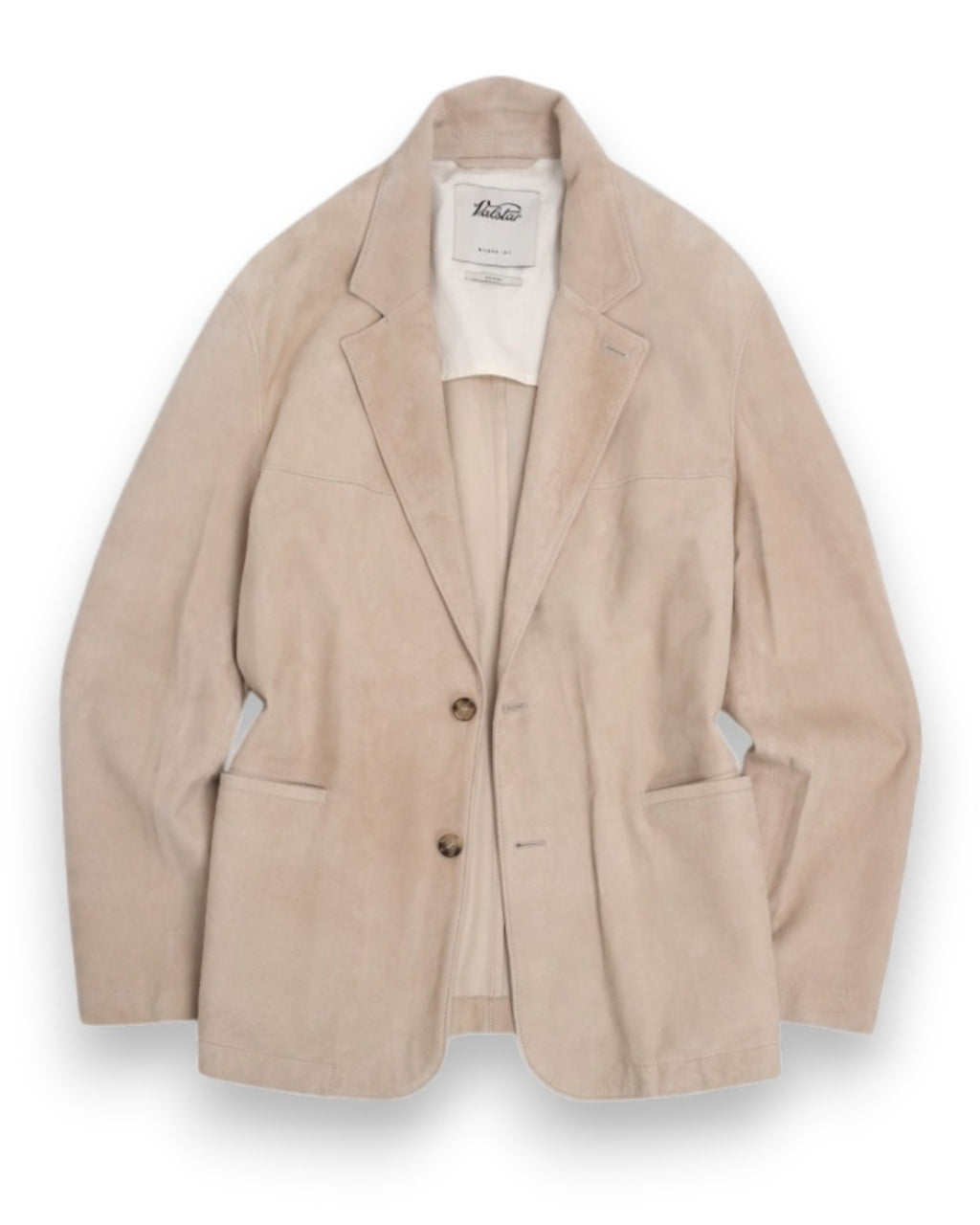 Sisal Beige Unlined Suede Blazer