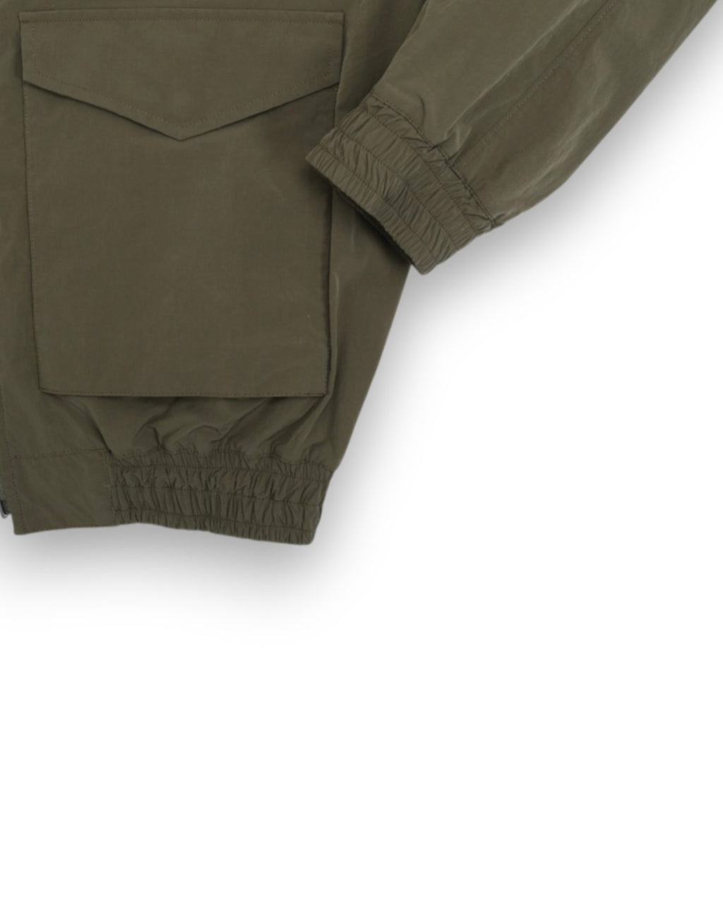 Olive Cotton/Nylon Flight Jacket