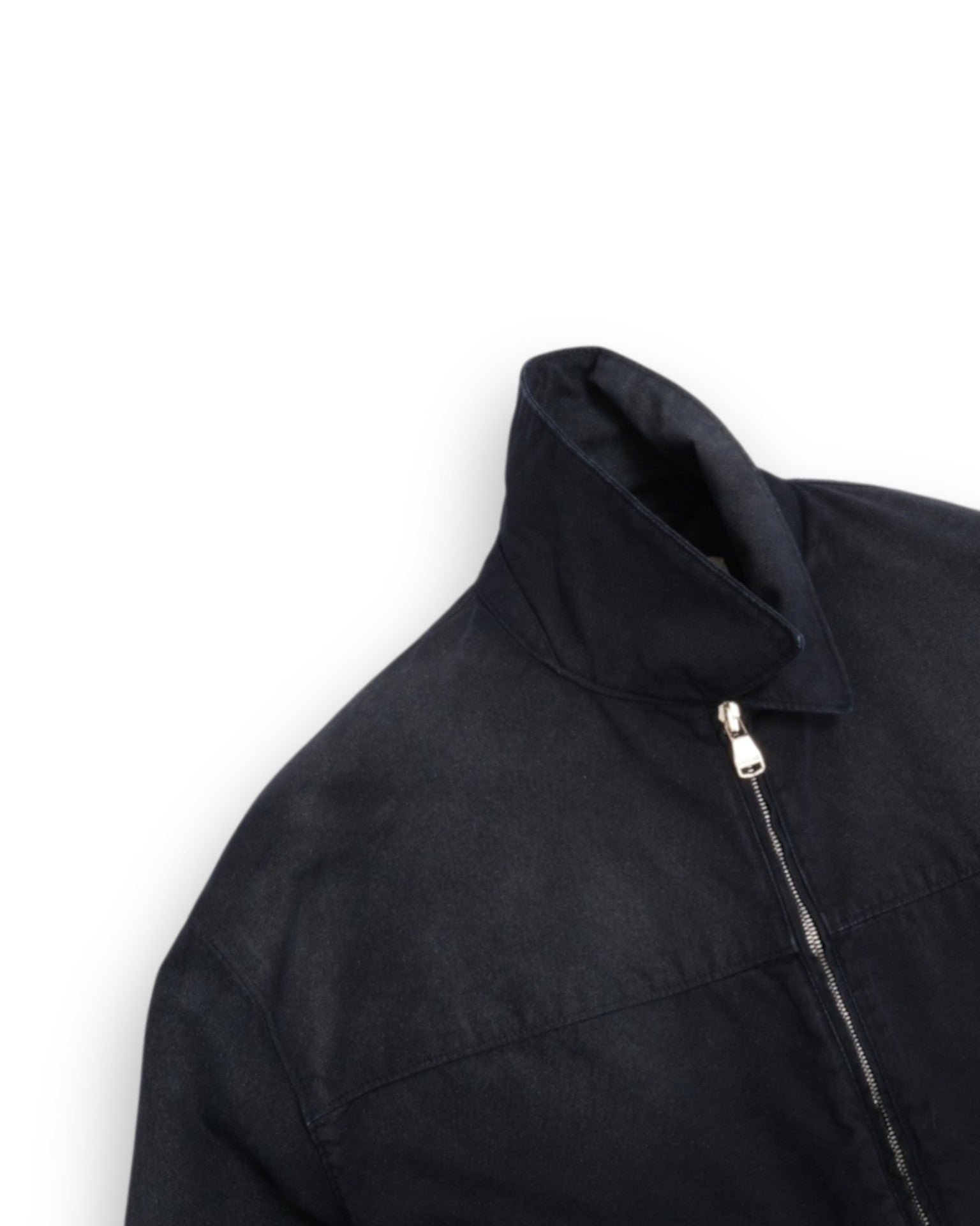 Faded Navy Canvas Trucker Jacket