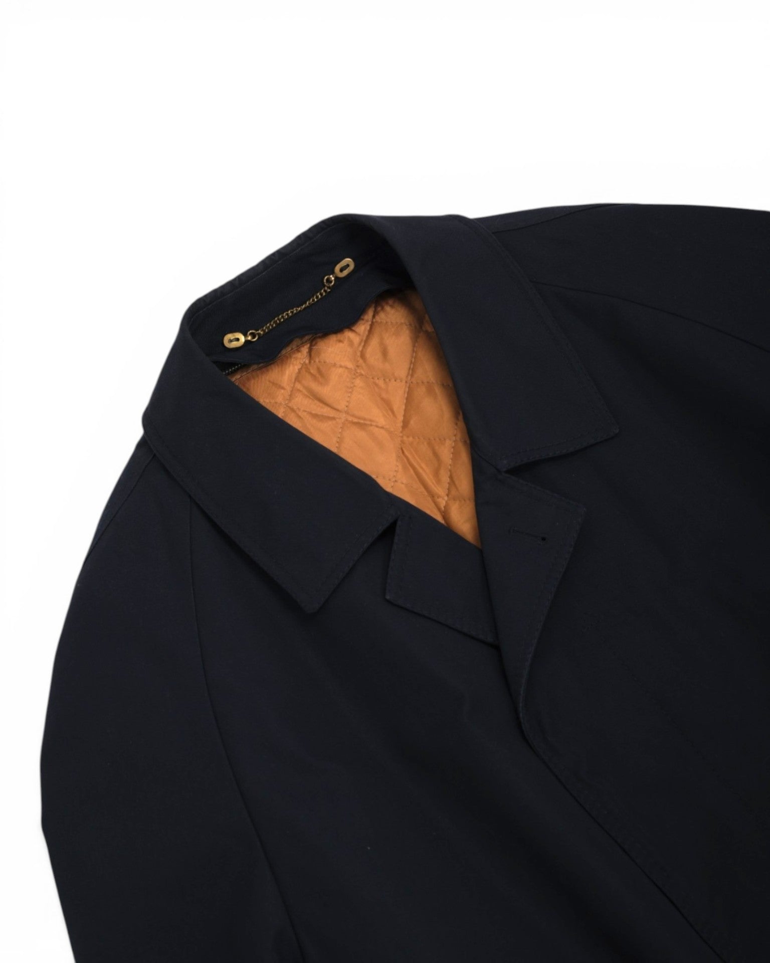 Dark Navy Raglan Padded Overcoat