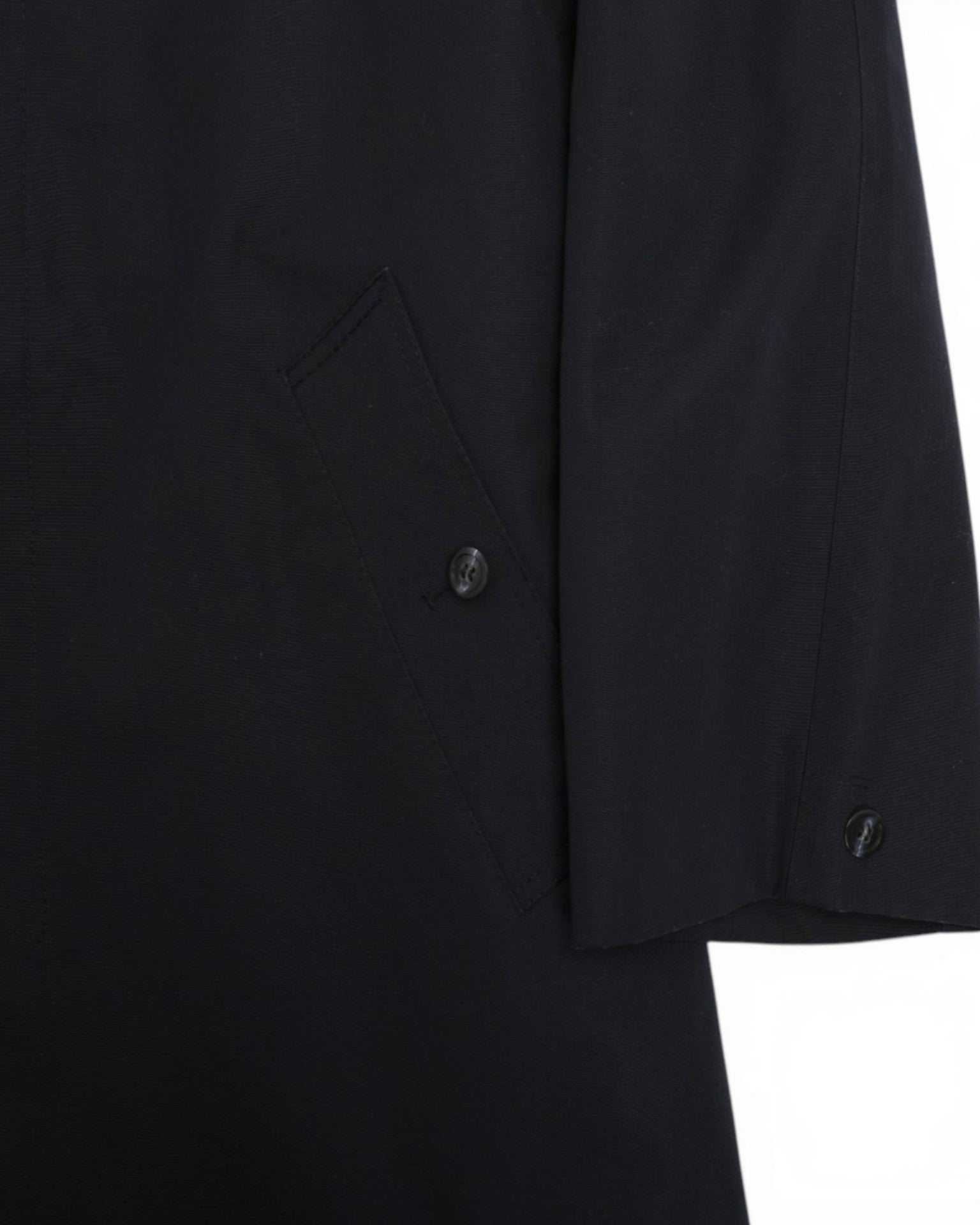 Dark Navy Raglan Padded Overcoat