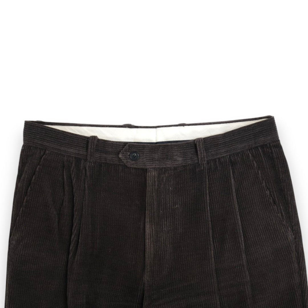 Dirt Grey High-Rise Cord Trousers