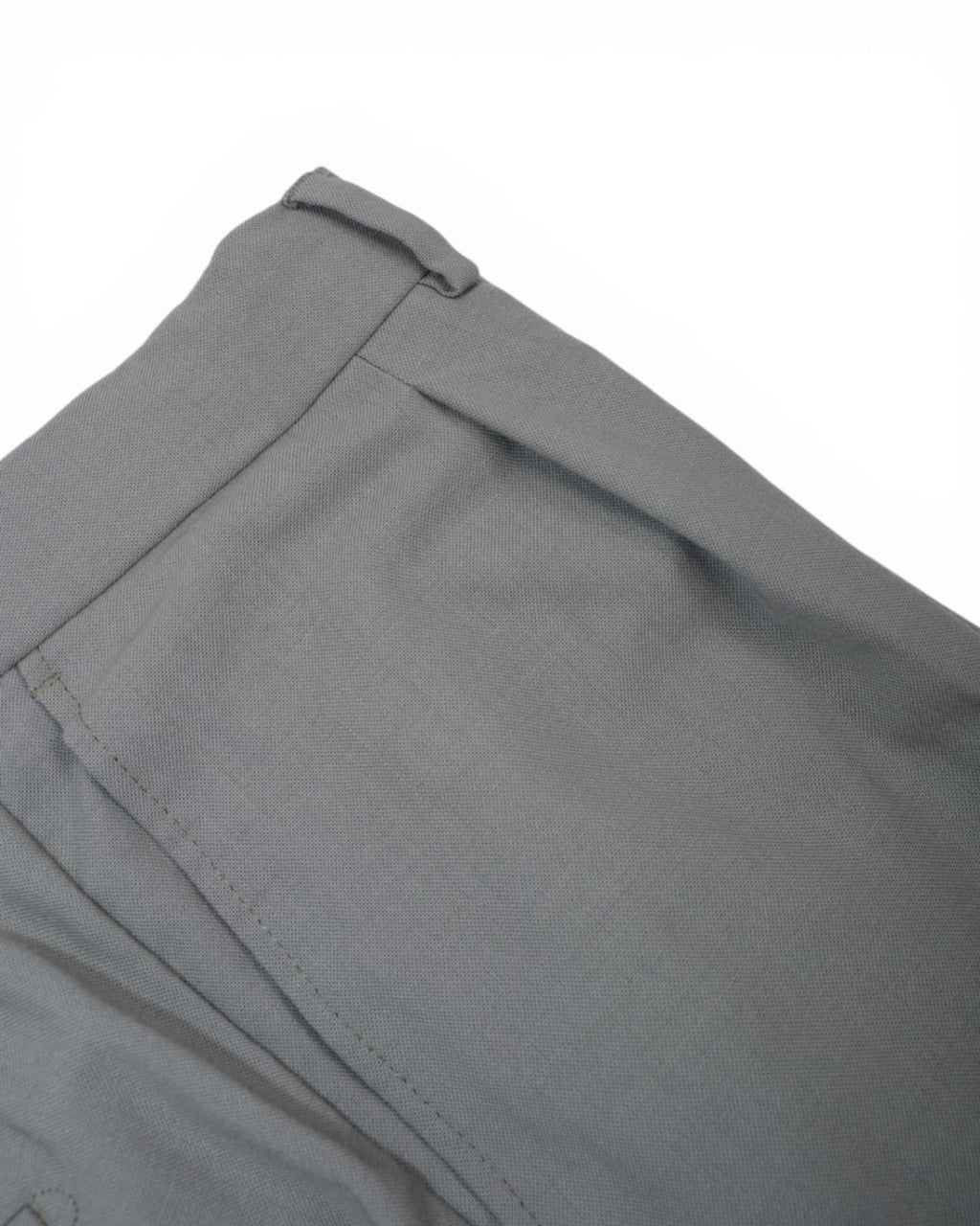 Khaki Green Pleated Wool Trousers