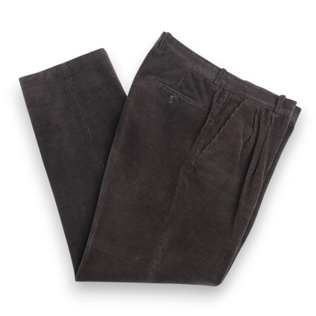 Dirt Grey High-Rise Cord Trousers