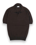 Dark Brown Cotton Polo