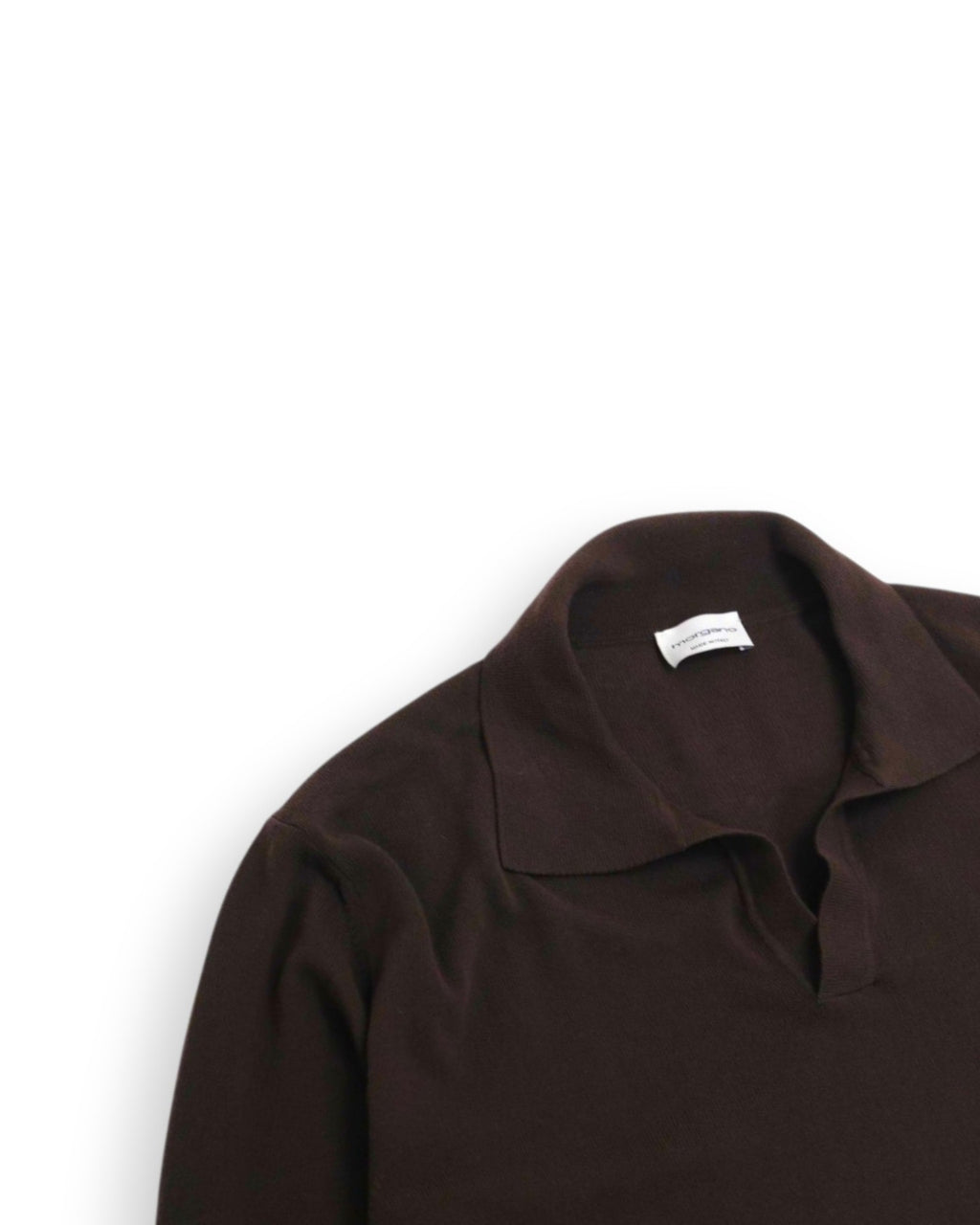 Dark Brown Cotton Polo