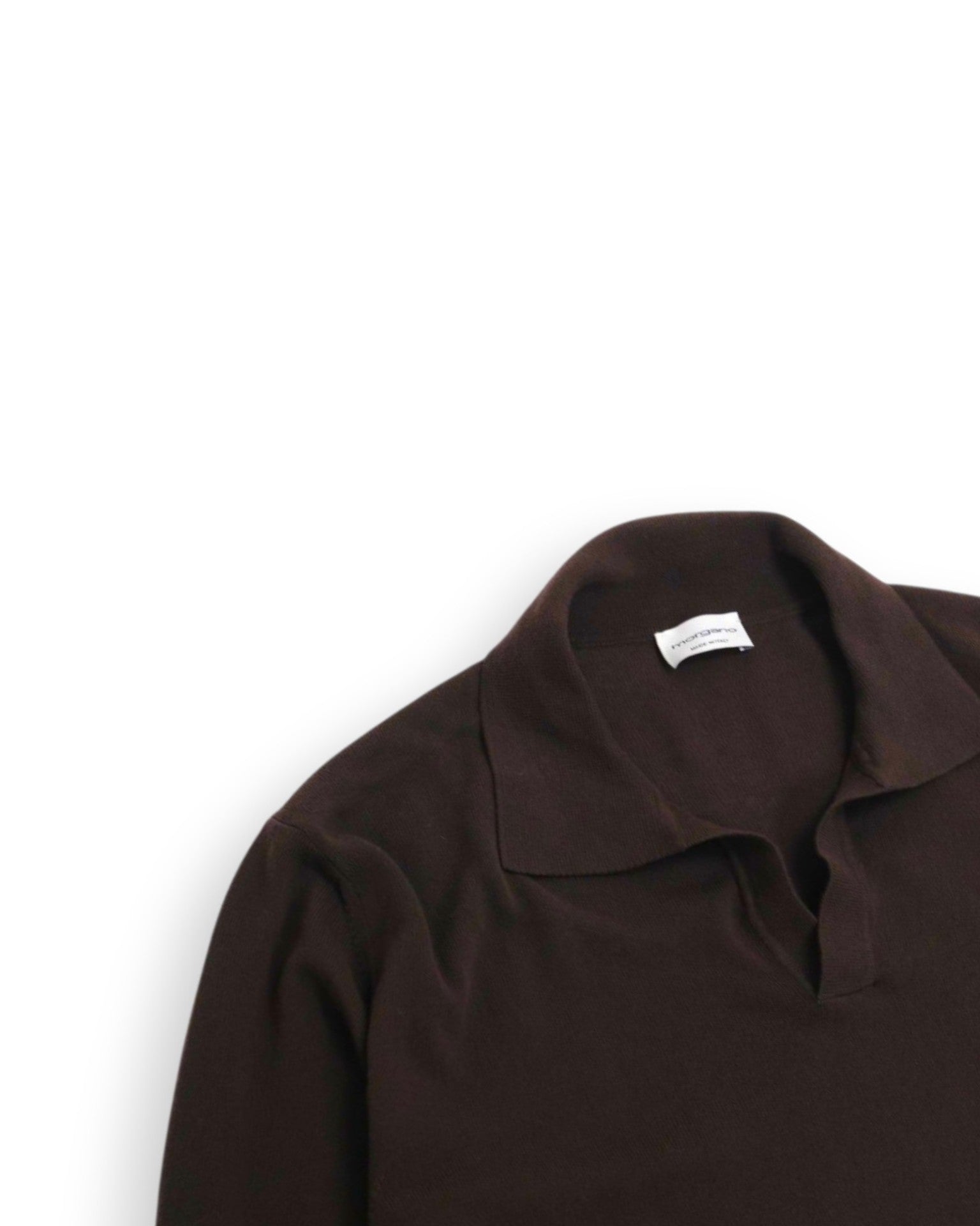Dark Brown Cotton Polo