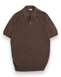 Cocoa Cotton Rribbed Polo
