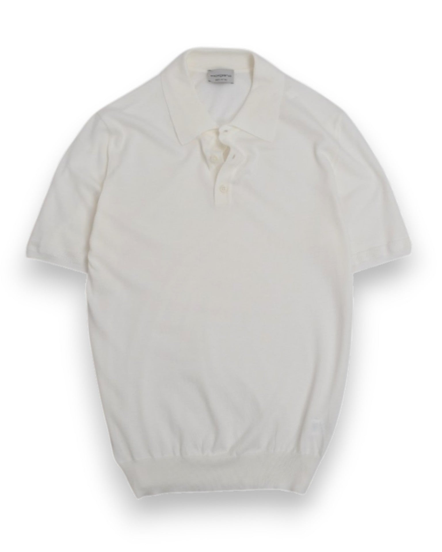 Off-White Cotton Short-Sleeve Polo