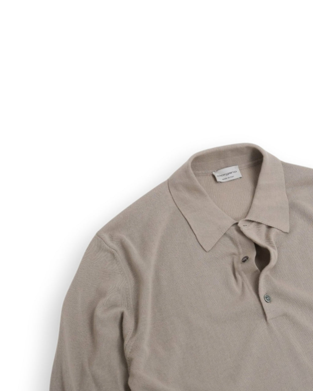 Beige Cotton Polo