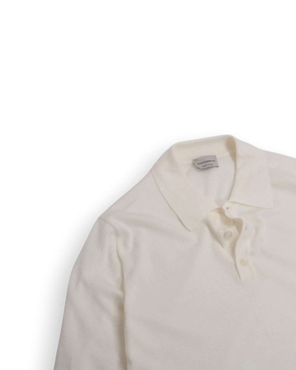 Off-White Cotton Short-Sleeve Polo