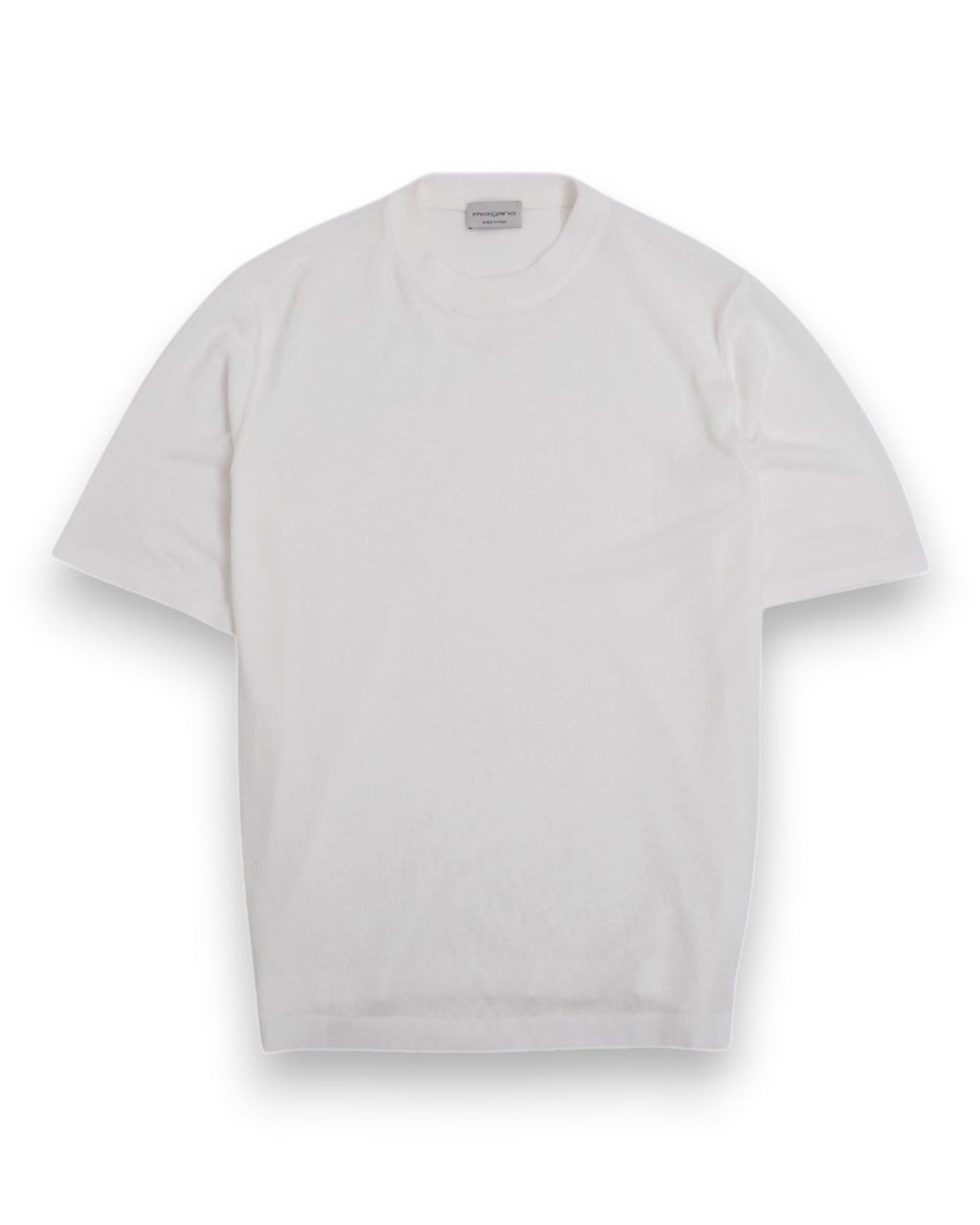 Off-White Cotton Short-Sleeve Crewneck